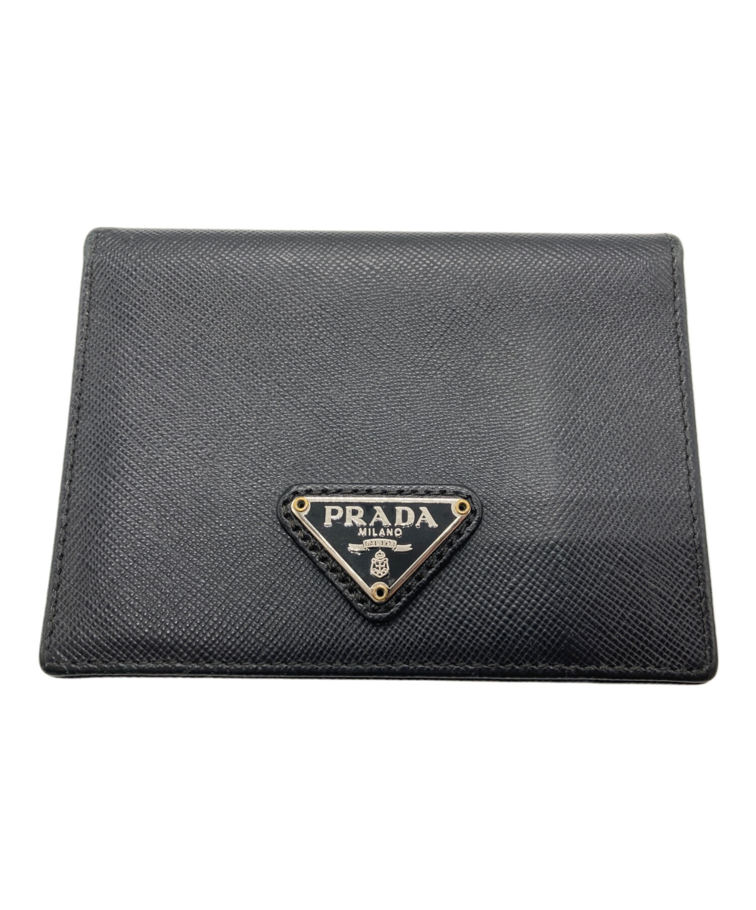 中古・古着通販】PRADA (プラダ) サフィアーノパスケース ブラック 