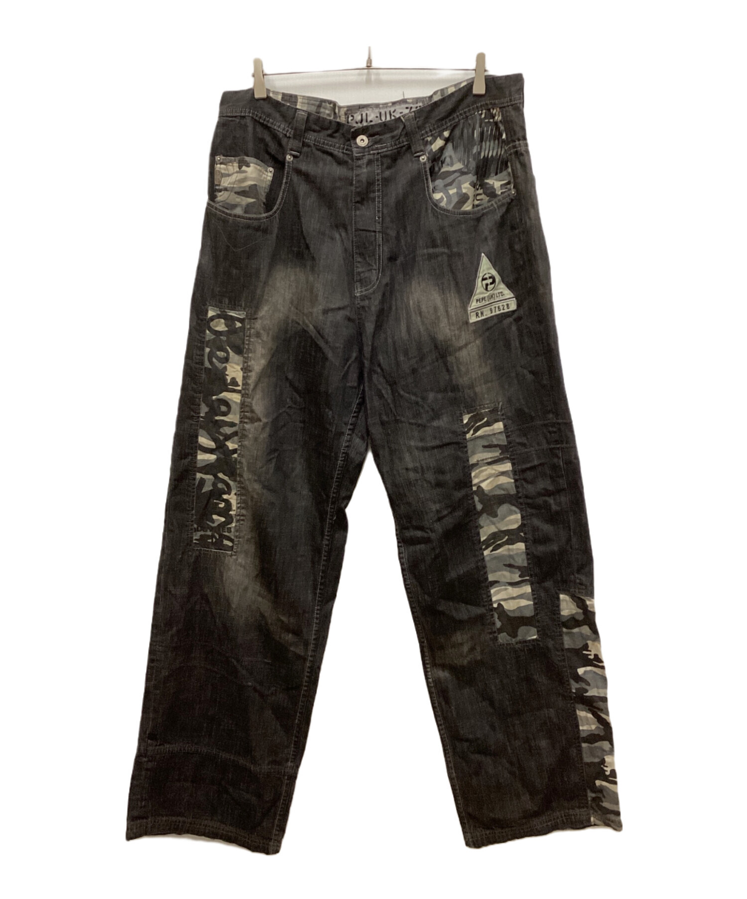 中古・古着通販】Pepe Jeans (ペペジーンズ) カモ柄パッチワーク