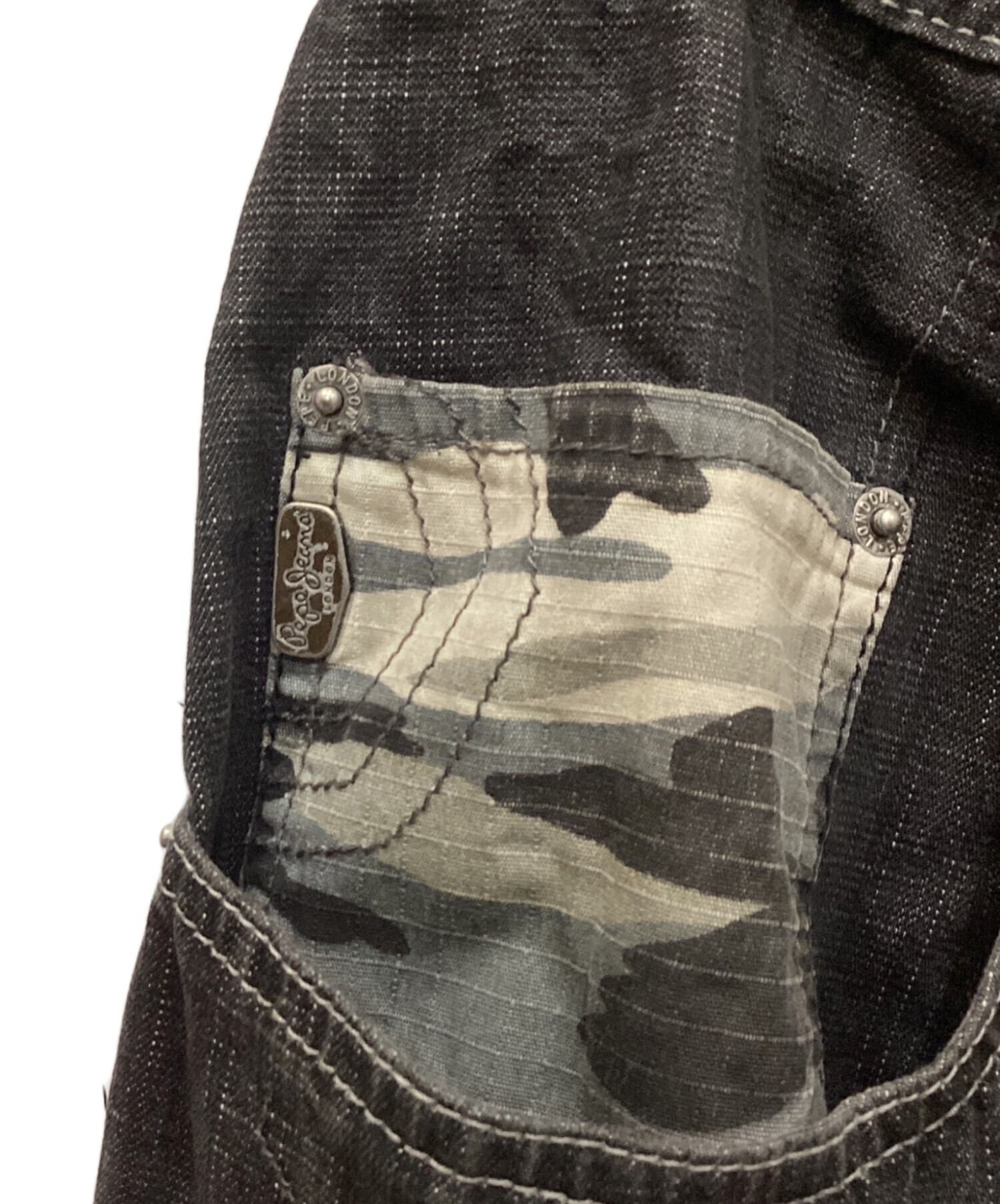 中古・古着通販】Pepe Jeans (ペペジーンズ) カモ柄パッチワーク