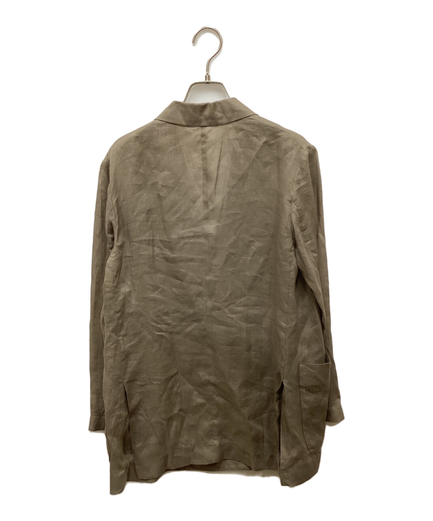 中古・古着通販】ebure (エブール) リネンダブルブレストテーラード