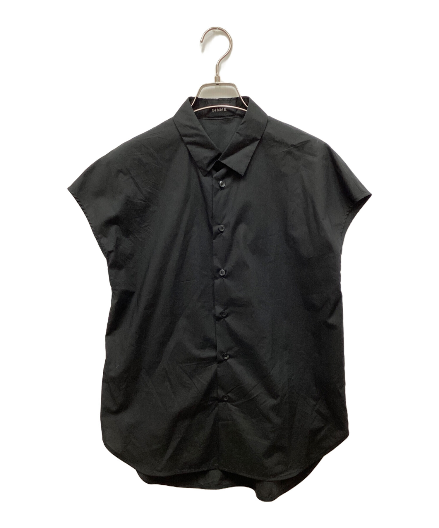 中古・古着通販】SINME (シンメ) ワイドスリーブシャツ ブラック