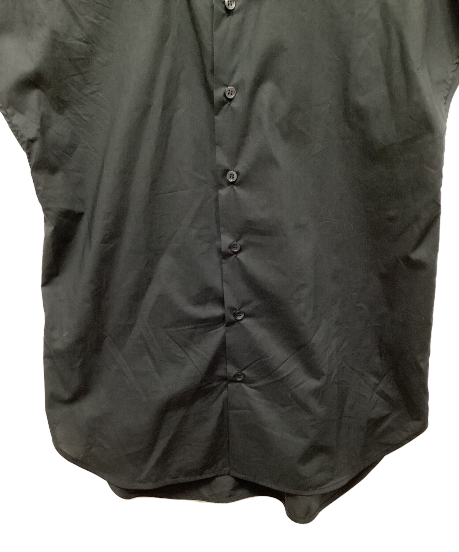 中古・古着通販】SINME (シンメ) ワイドスリーブシャツ ブラック