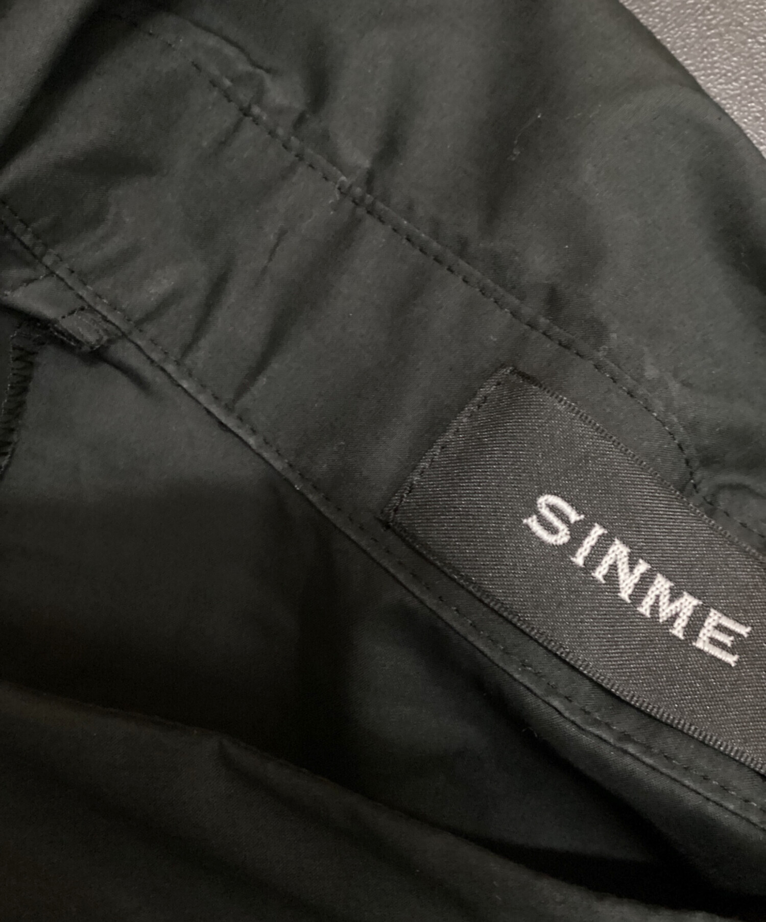 中古・古着通販】SINME (シンメ) ワイドスリーブシャツ ブラック