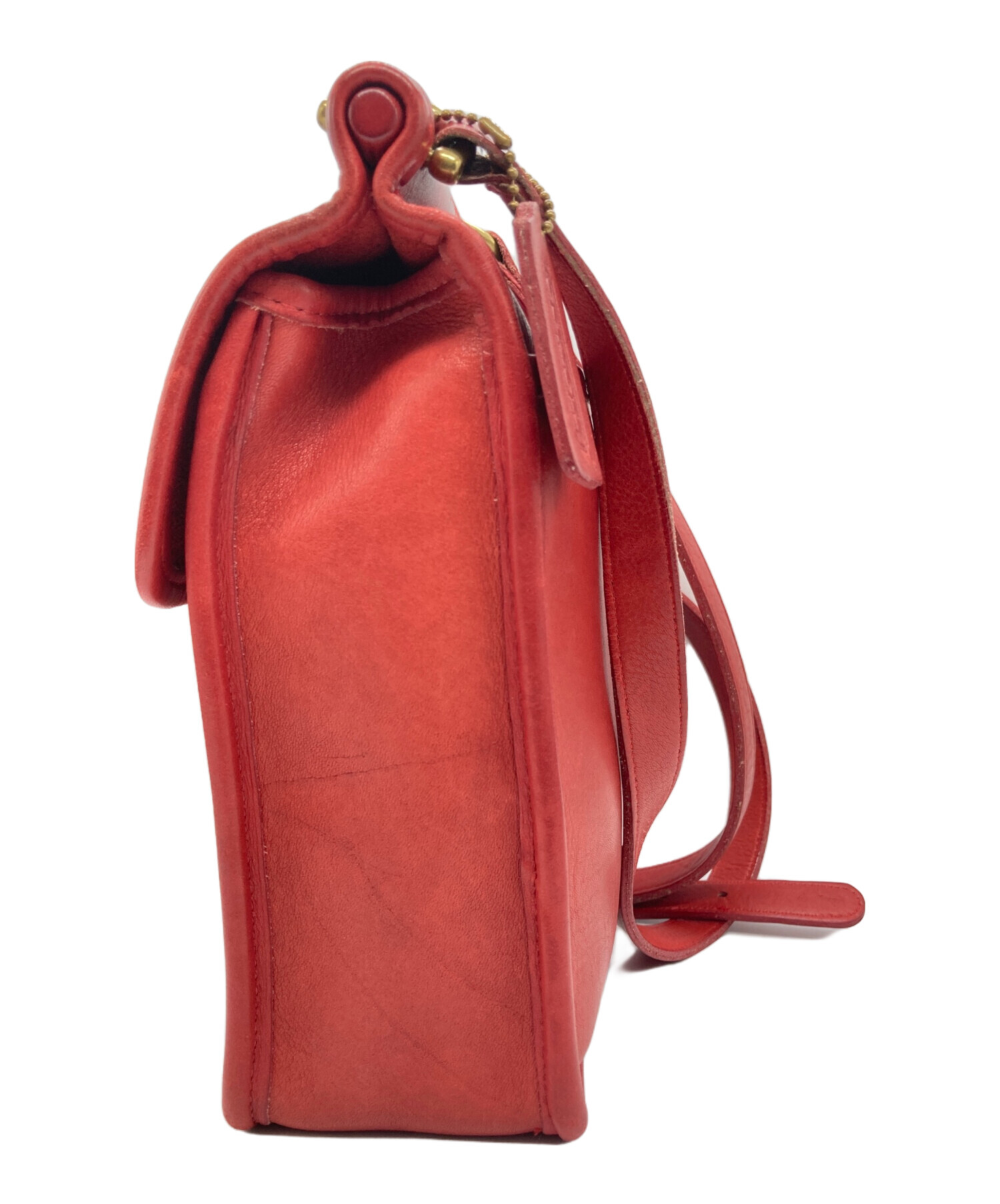 コーチ ターンロック ショルダーバッグ レディース 【中古】 中古・古着通販】COACH (コーチ) ターンロックレザーショルダーバッグ