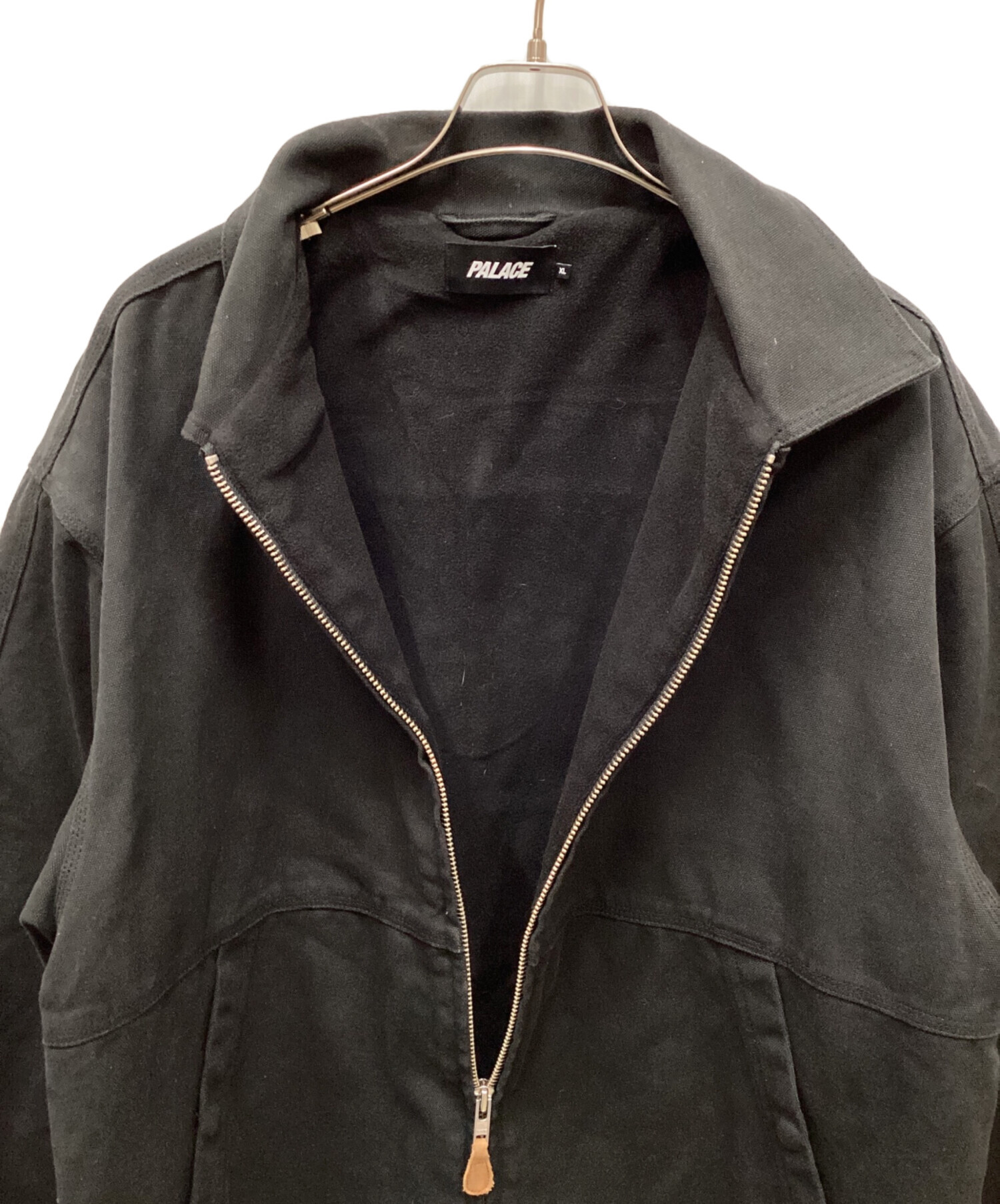 中古・古着通販】PALACE (パレス) UTILITY FLEECE JACKET ブラック 中古・古着通販】PALACE (パレス) UTILITY FLEECE JACKET ブラック