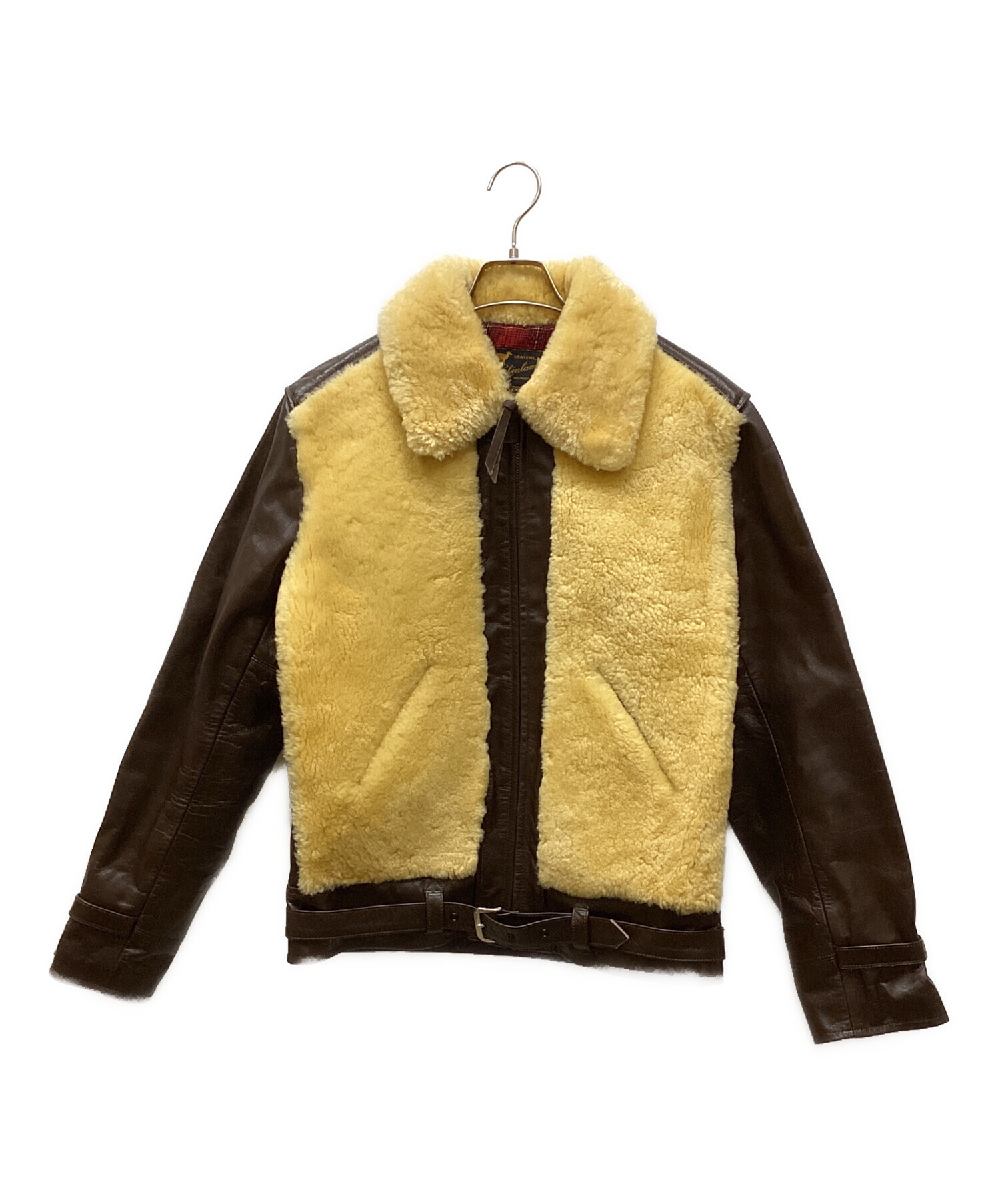 新品未使用　IA 黄色 ラムレザーダウンジャンパー　付属品あり 新品未使用 IA 黄色 ラムレザーダウンジャンパー 付属品あり