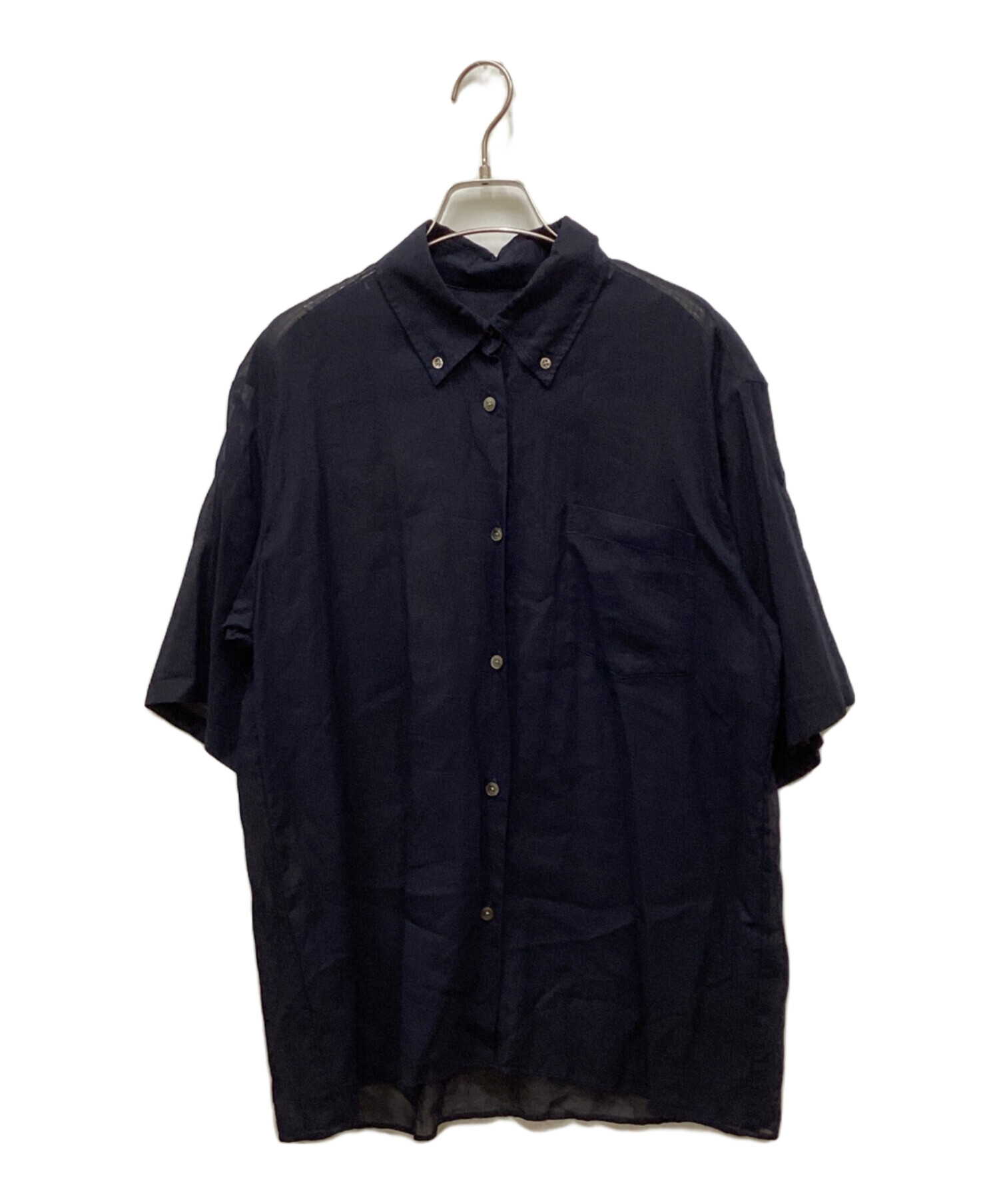 別注】＜Brooks Brothers × 6(ROKU)＞STRIPE BD SHIRT NAVY ＜6(ROKU