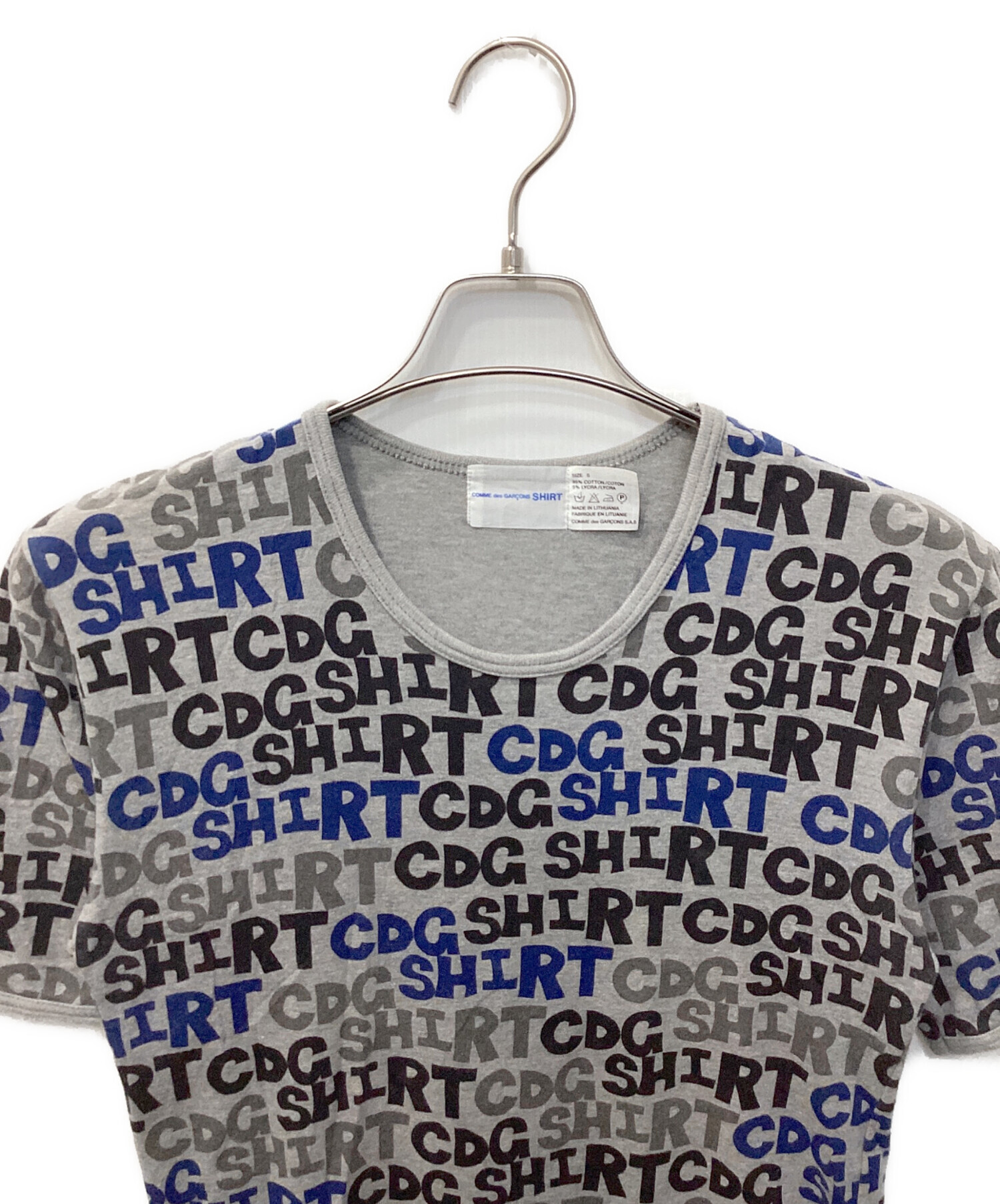 COMME des GARCONS Tシャツ・カットソー S グレー 【古着】【中古】【送料無料】 COMME des GARCONS HOMME（コムデギャルソンオム）Tシャツ・カットソー