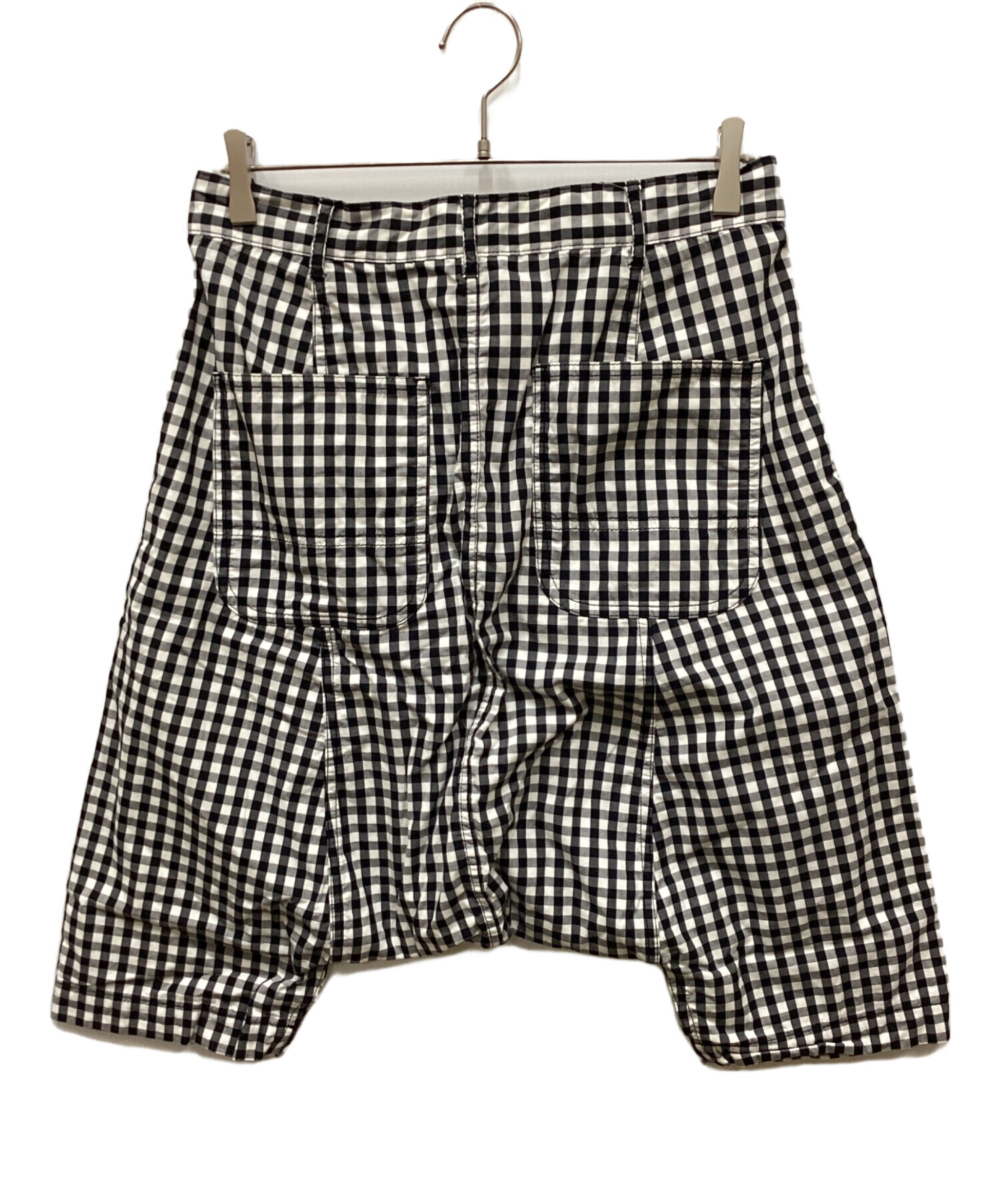 BLACK COMME des GARCONS ギンガムチェック サルエルパンツ 中古・古着通販】BLACK COMME des GARCONS (ブラックコムデギャルソン