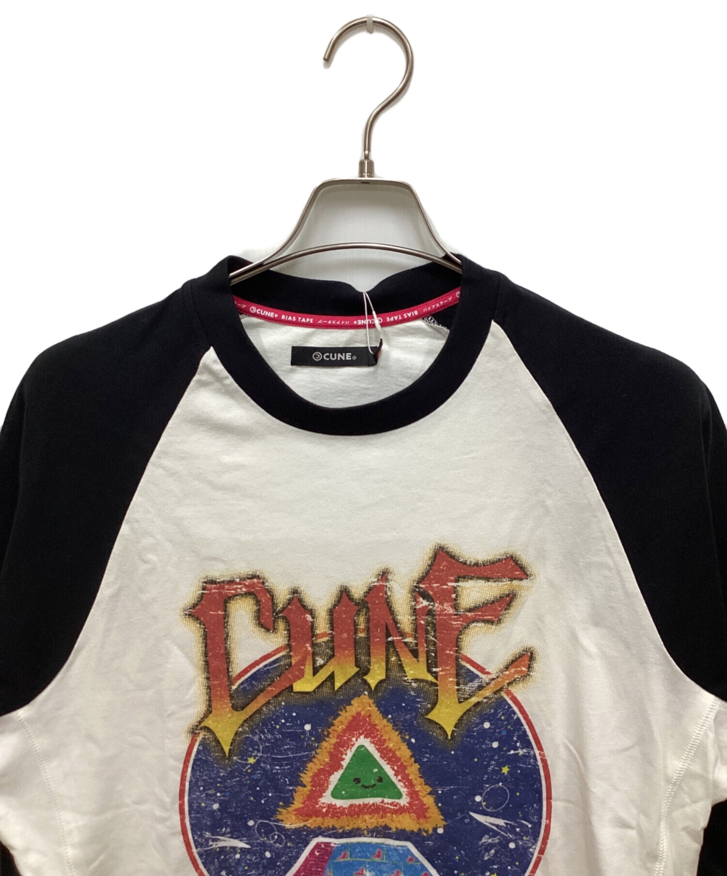 中古・古着通販】CUNE (キューン) 7分袖ラグランTシャツ ホワイト 