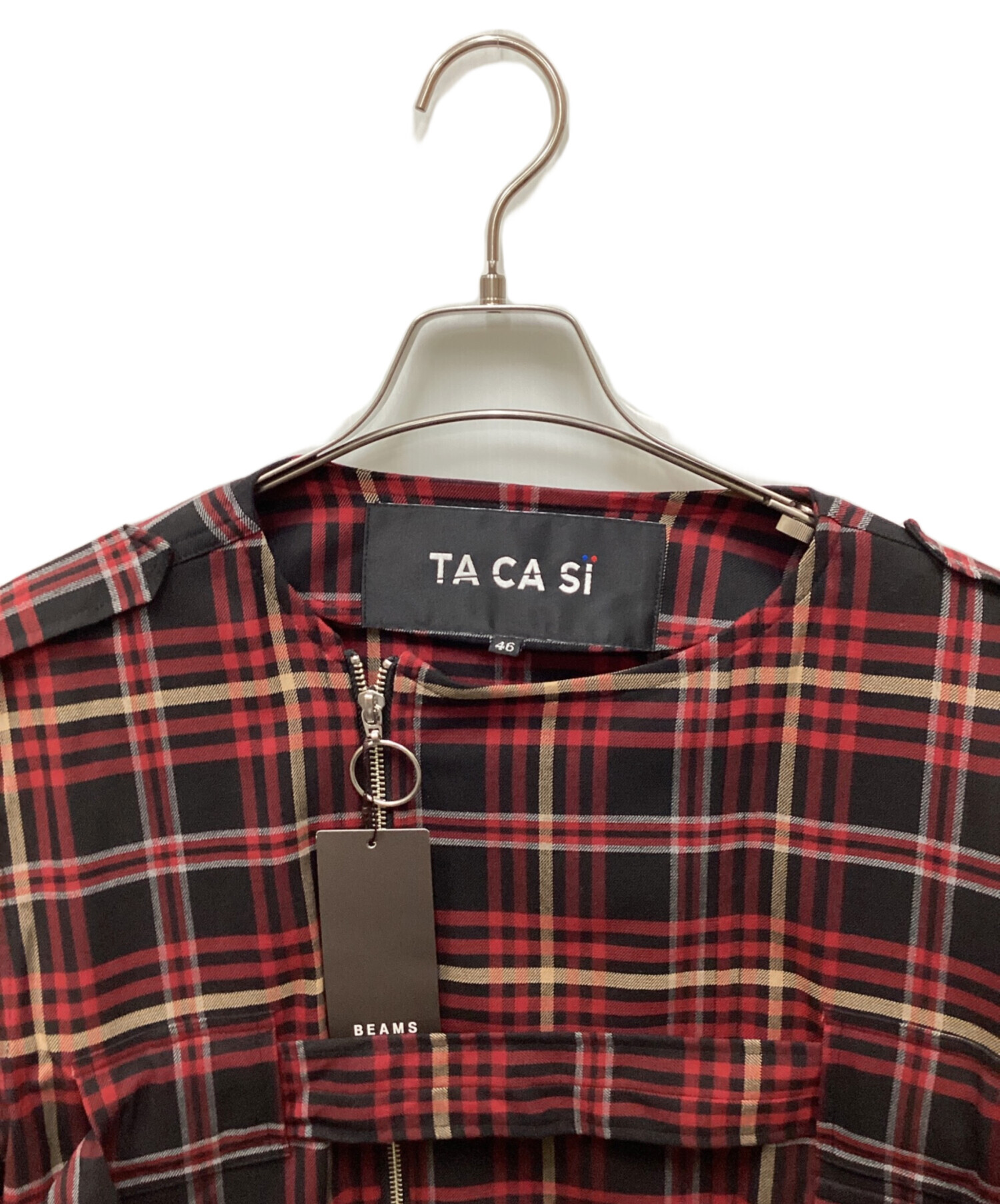 中古・古着通販】TACASI (タキャシ) タータンチェックボンテージ 