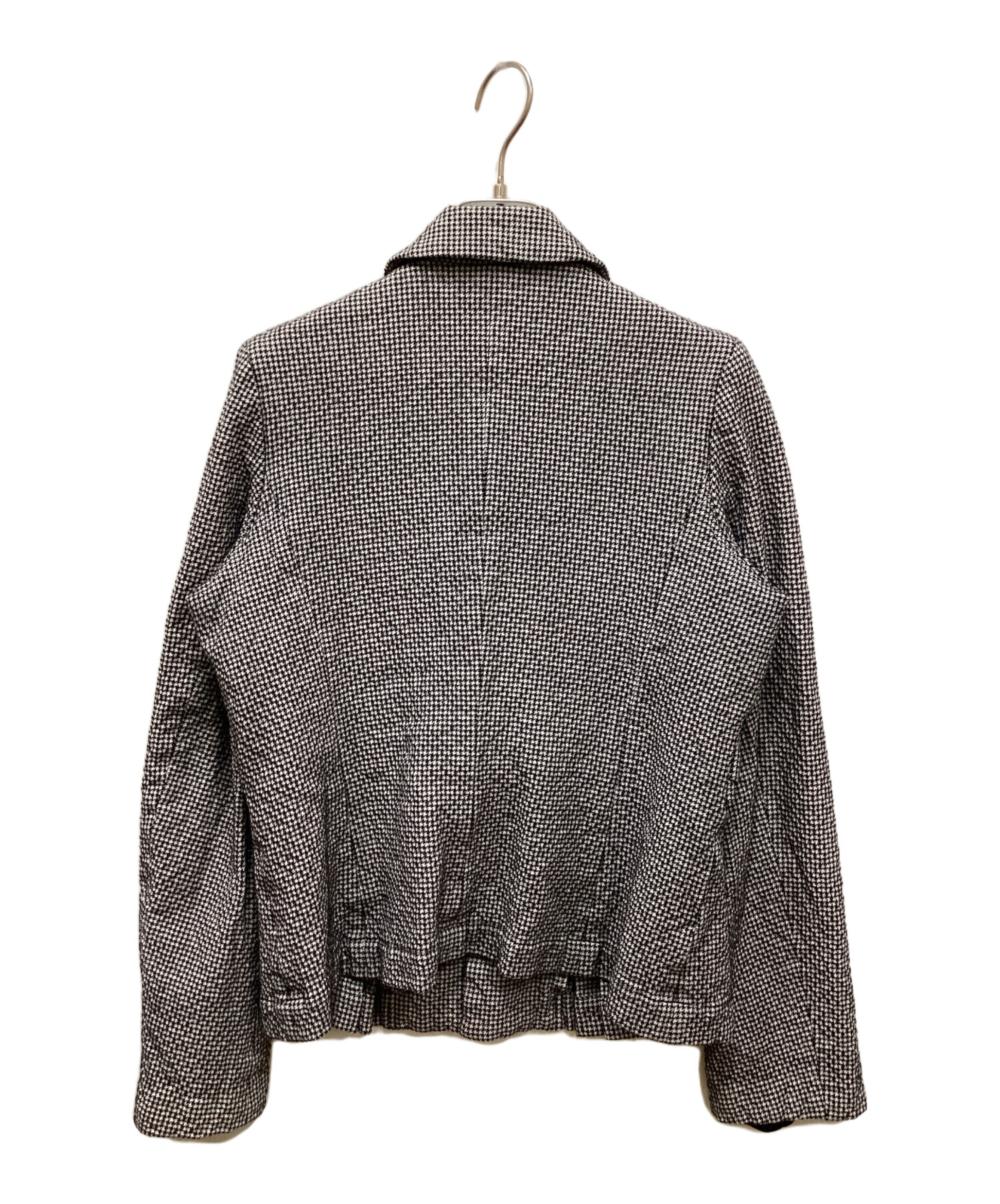 【美品】ブラックコムデギャルソン＊千鳥ジャケット tricot COMME des GARCONS トリココムデギャルソンtricot ウール切替