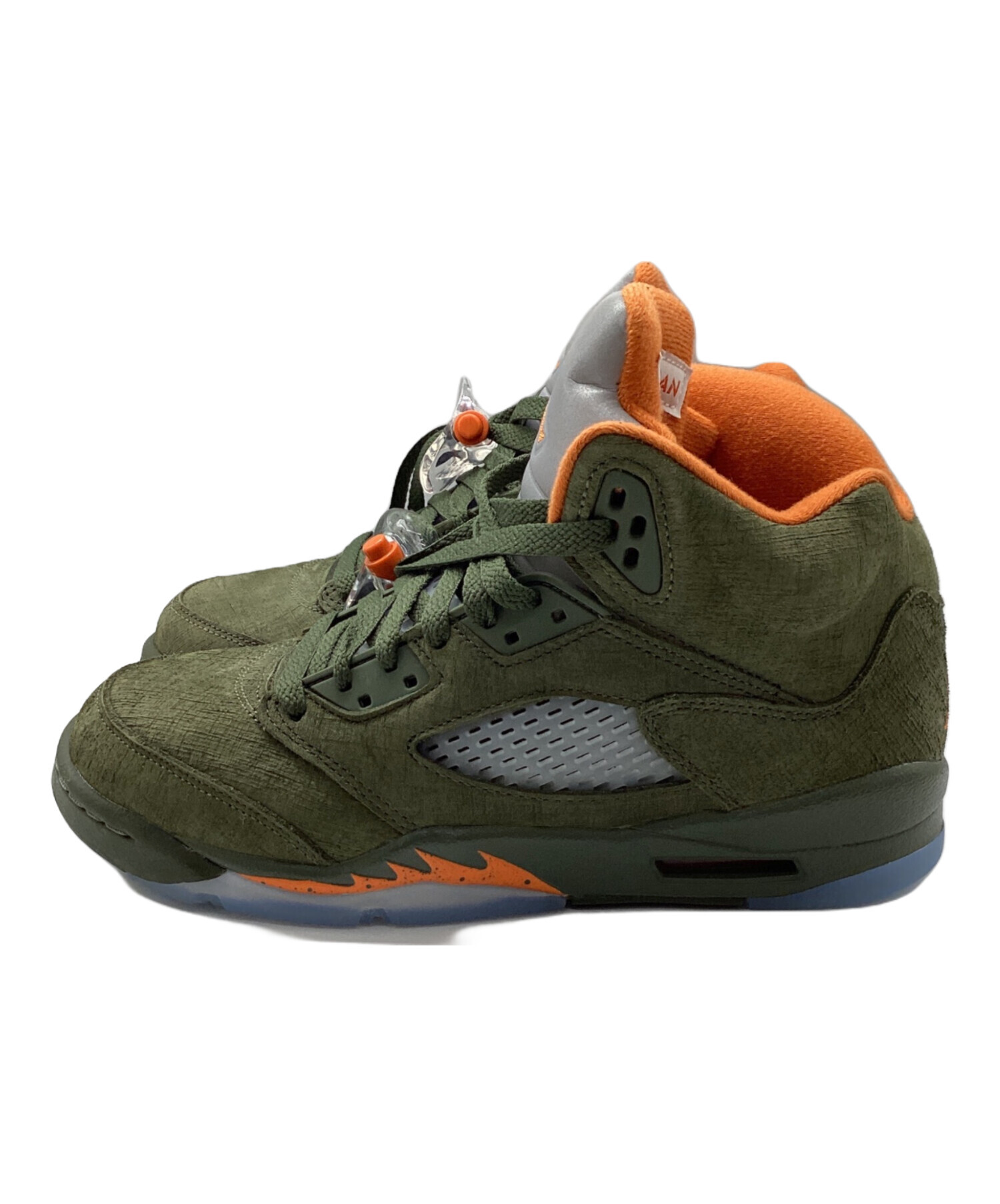 中古・古着通販】NIKE (ナイキ) AIR JORDAN 5 RETRO グリーン サイズ 