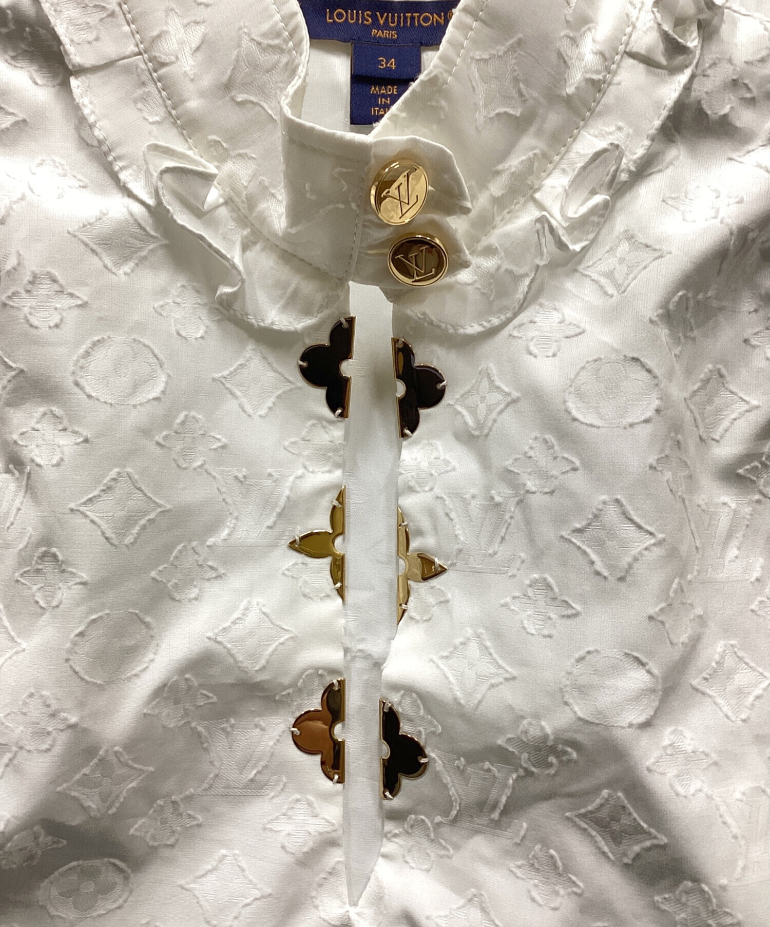 【美品】LOUIS VUITTON ノースリーブ　ブラウス 中古・古着通販】LOUIS VUITTON (ルイ ヴィトン) モノグラム