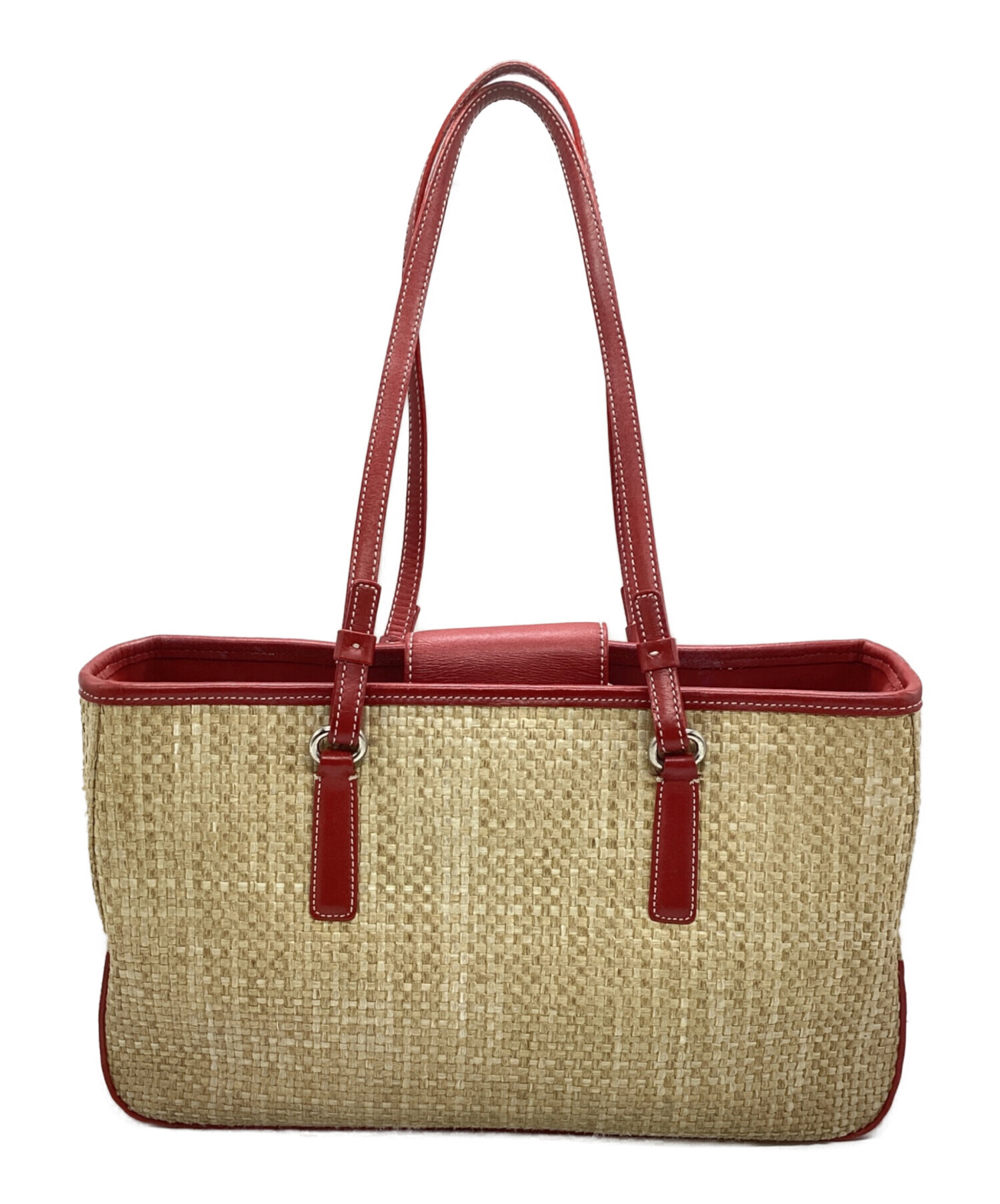 中古・古着通販】COACH (コーチ) ハンドバッグ レッド｜ブランド・古着