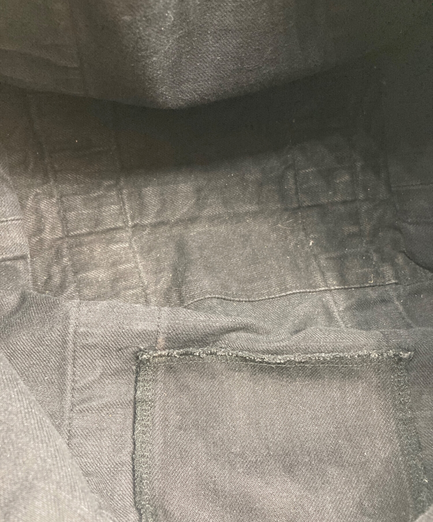 ロンハーマン Ron Herman Denim Tote Bag ブラックデニム 中古・古着通販】Ron Herman (ロンハーマン) Organic Denim Tote