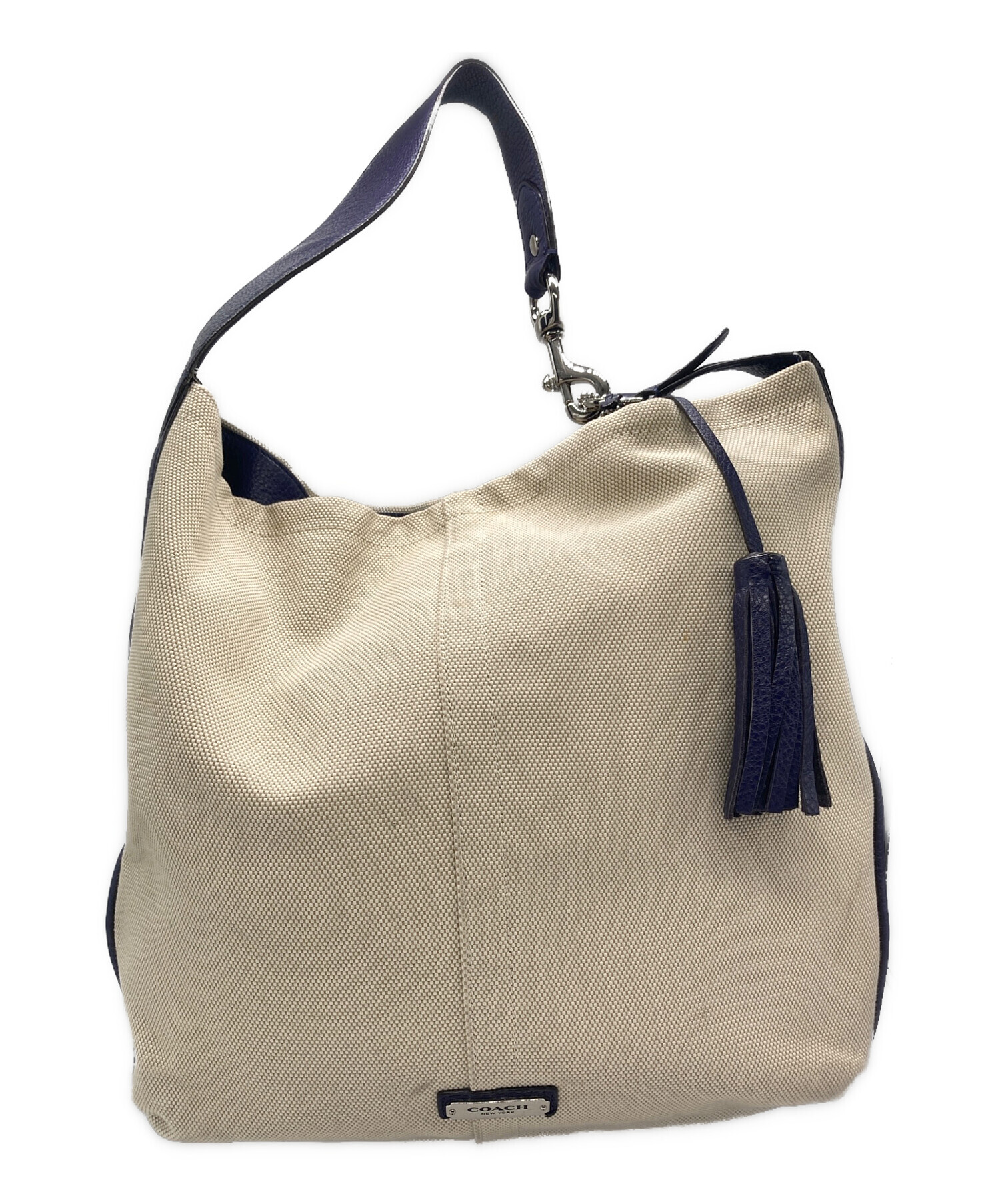 中古・古着通販】COACH (コーチ) ワンショルダーバッグ ネイビー 