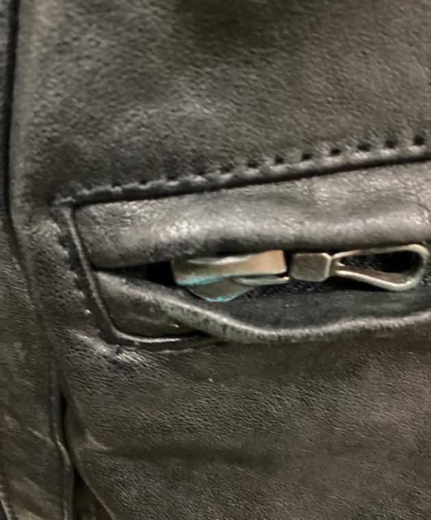 中古・古着通販】SHELLAC (シェラック) ファー付レザージャケット