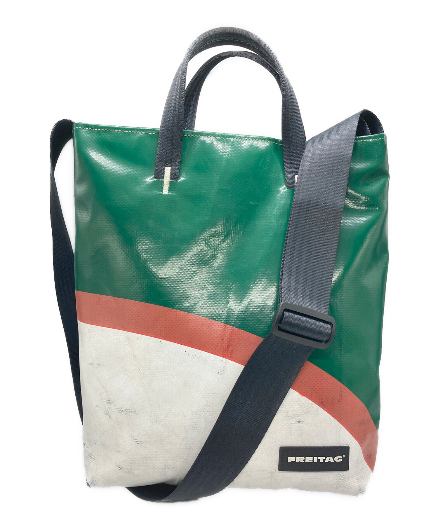 【最終値下げ】FREITAG ボディバッグ ブラック/グリーン 最終値下げ】FREITAG ボディバッグ ブラック/グリーン 最終