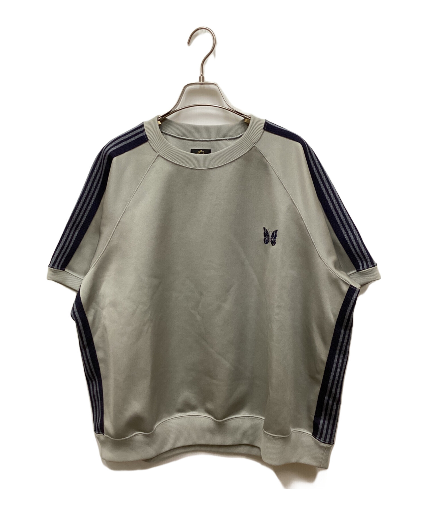 NEEDLES トラック クルーネック Mサイズ チャコールグレー 中古・古着通販】Needles (ニードルズ) トラッククルーネックTシャツ