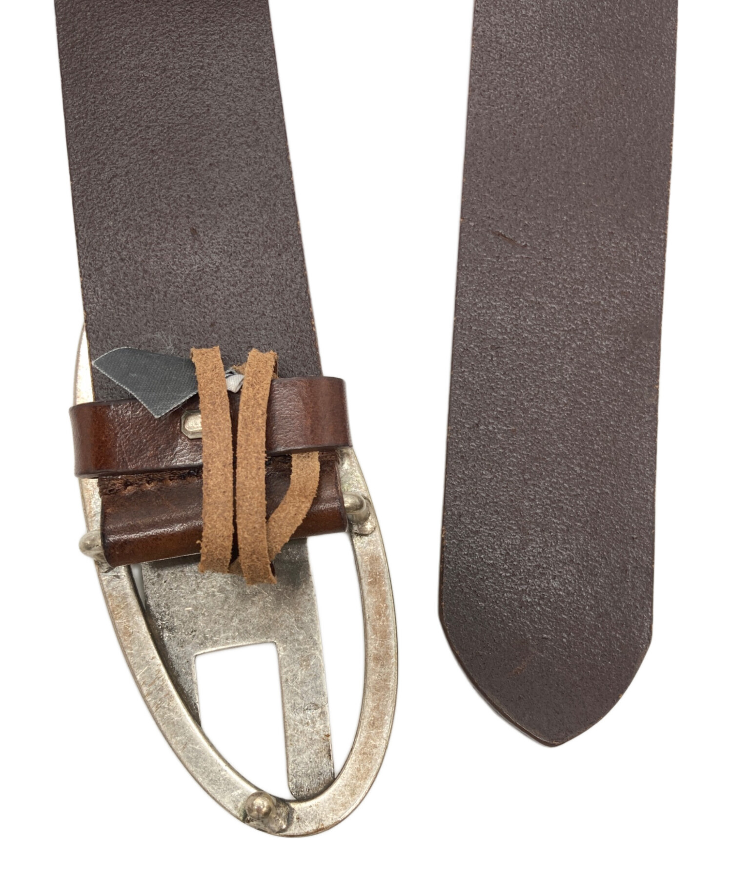 中古・古着通販】DIESEL (ディーゼル) ロゴレザーベルト