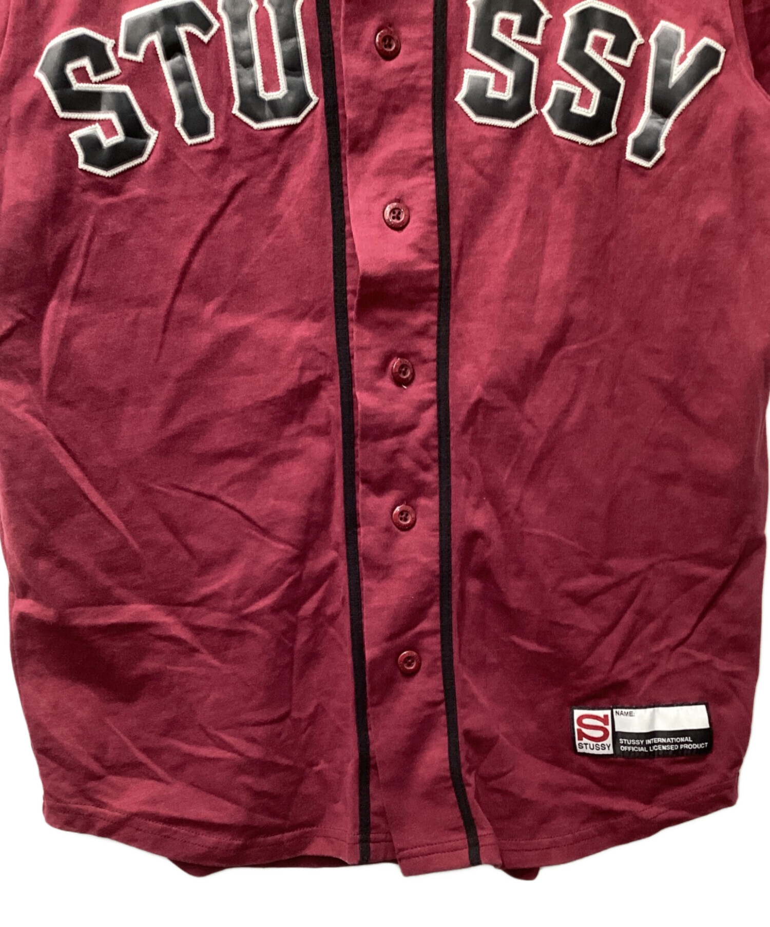 vajda Stussy ステューシー ベースボールシャツ S 中古・古着通販】stussy (ステューシー) ベースボールシャツ バー