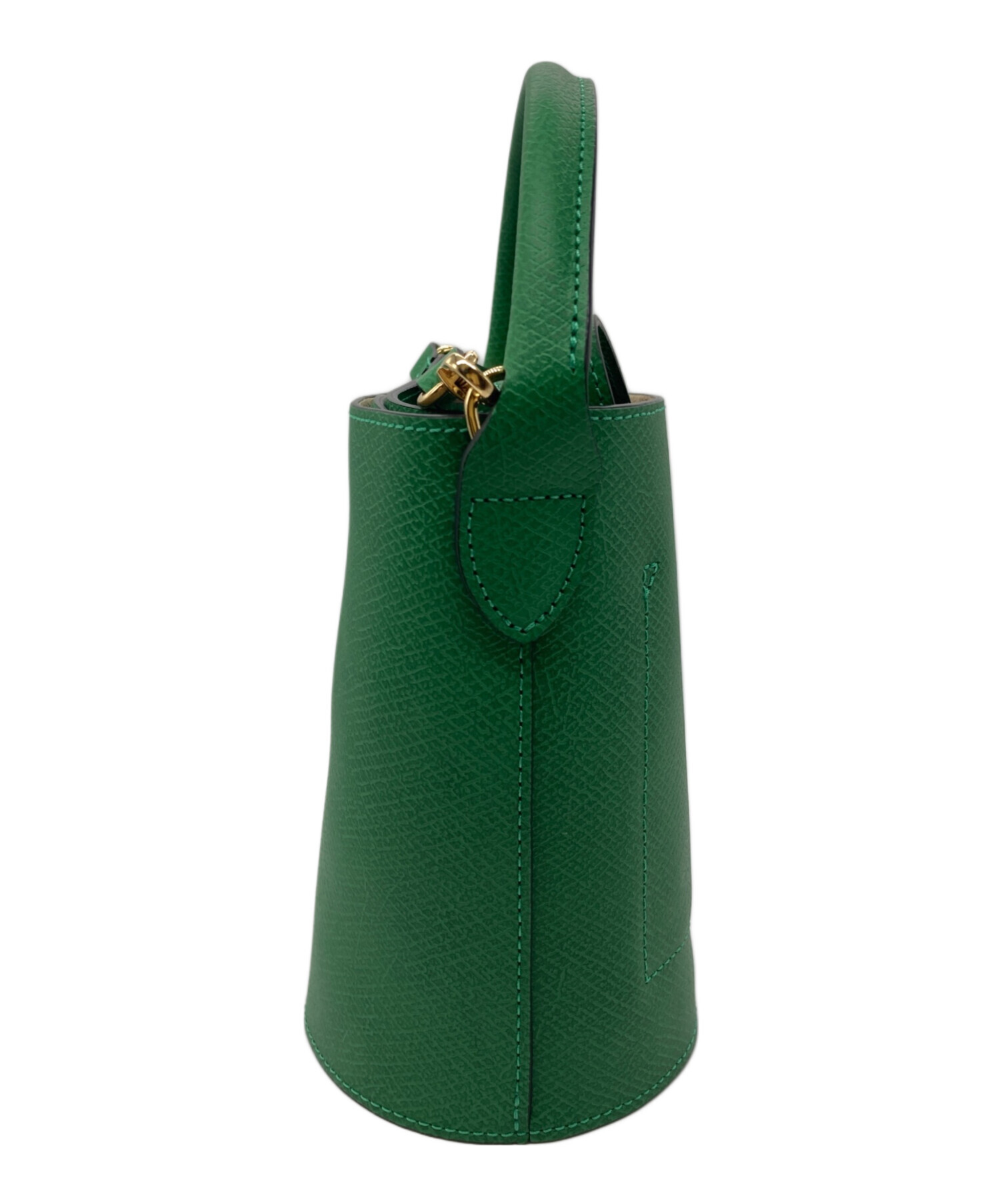 LONGCHAMP エピュレSバケットバッグ グリーン