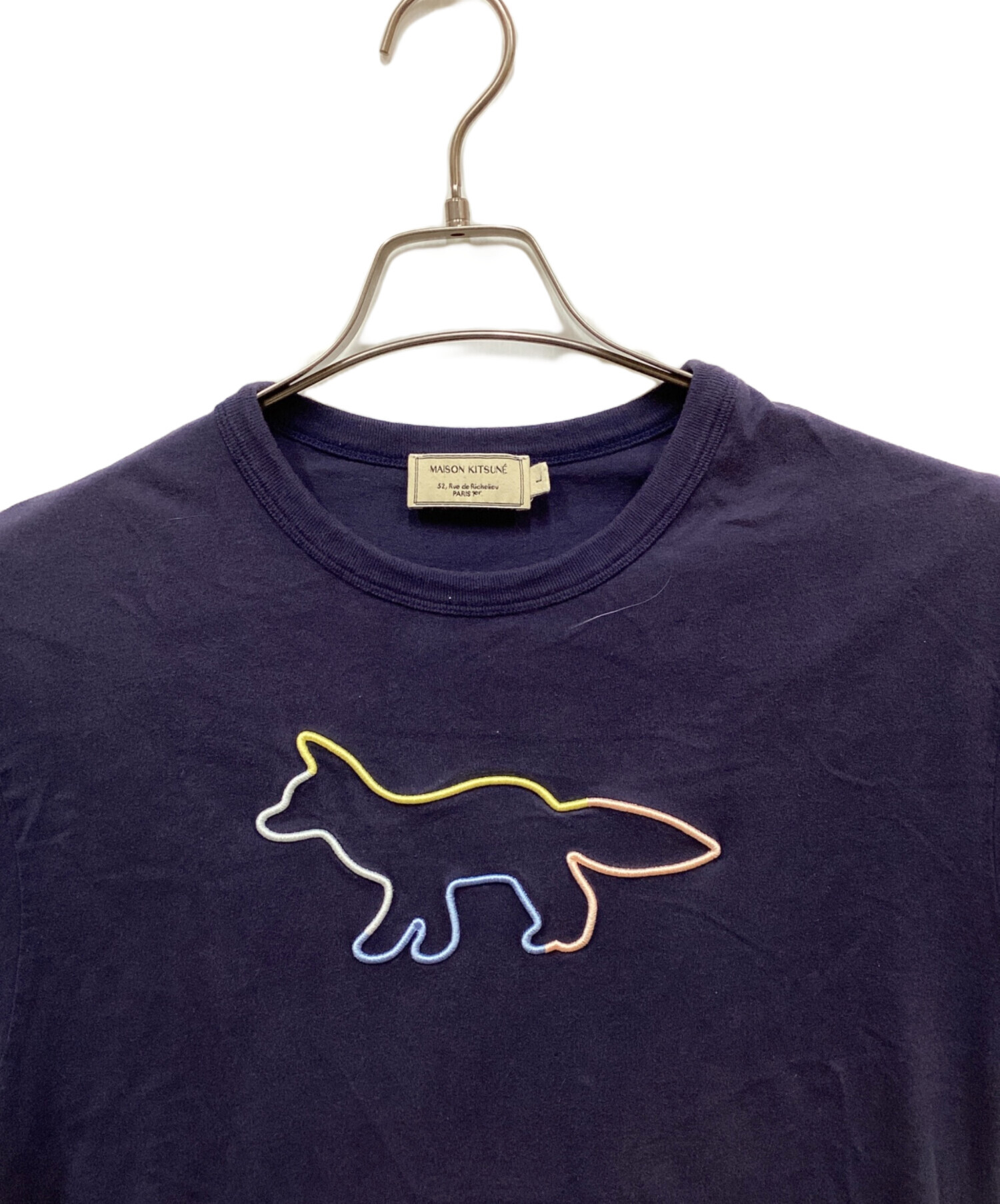 中古・古着通販】maison kitsune (メゾンキツネ) Rainbow Profile Fox 