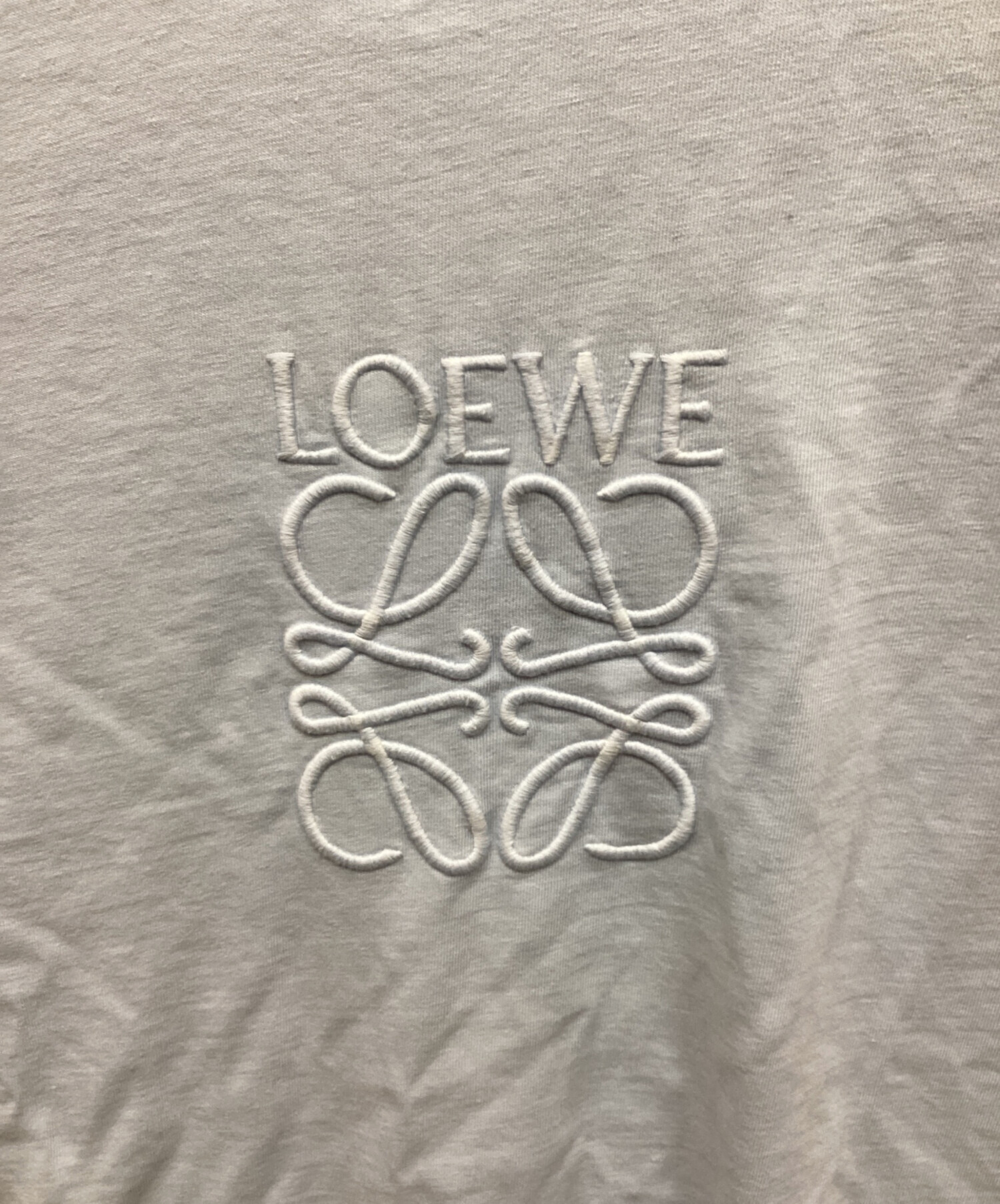 中古・古着通販】LOEWE (ロエベ) ロゴエンブロイダリーTシャツ ブルー