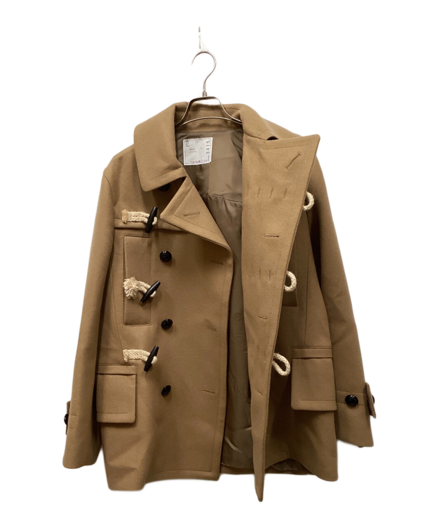 中古・古着通販】sacai (サカイ) Wool Melton Jacket ブラウン サイズ