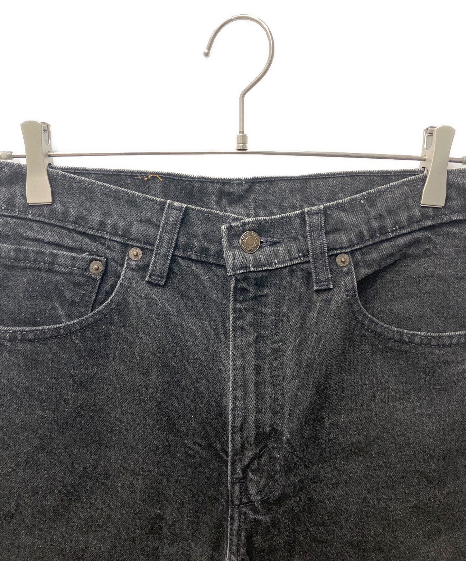 中古・古着通販】LEVI'S (リーバイス) 550ハーフデニムパンツ ブラック