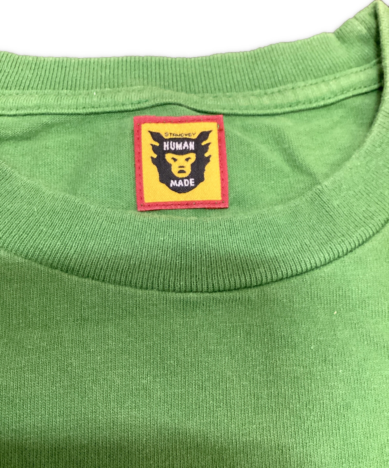 HUMAN MADE グラフィックロングスリーブTシャツ ブラック×グリーン