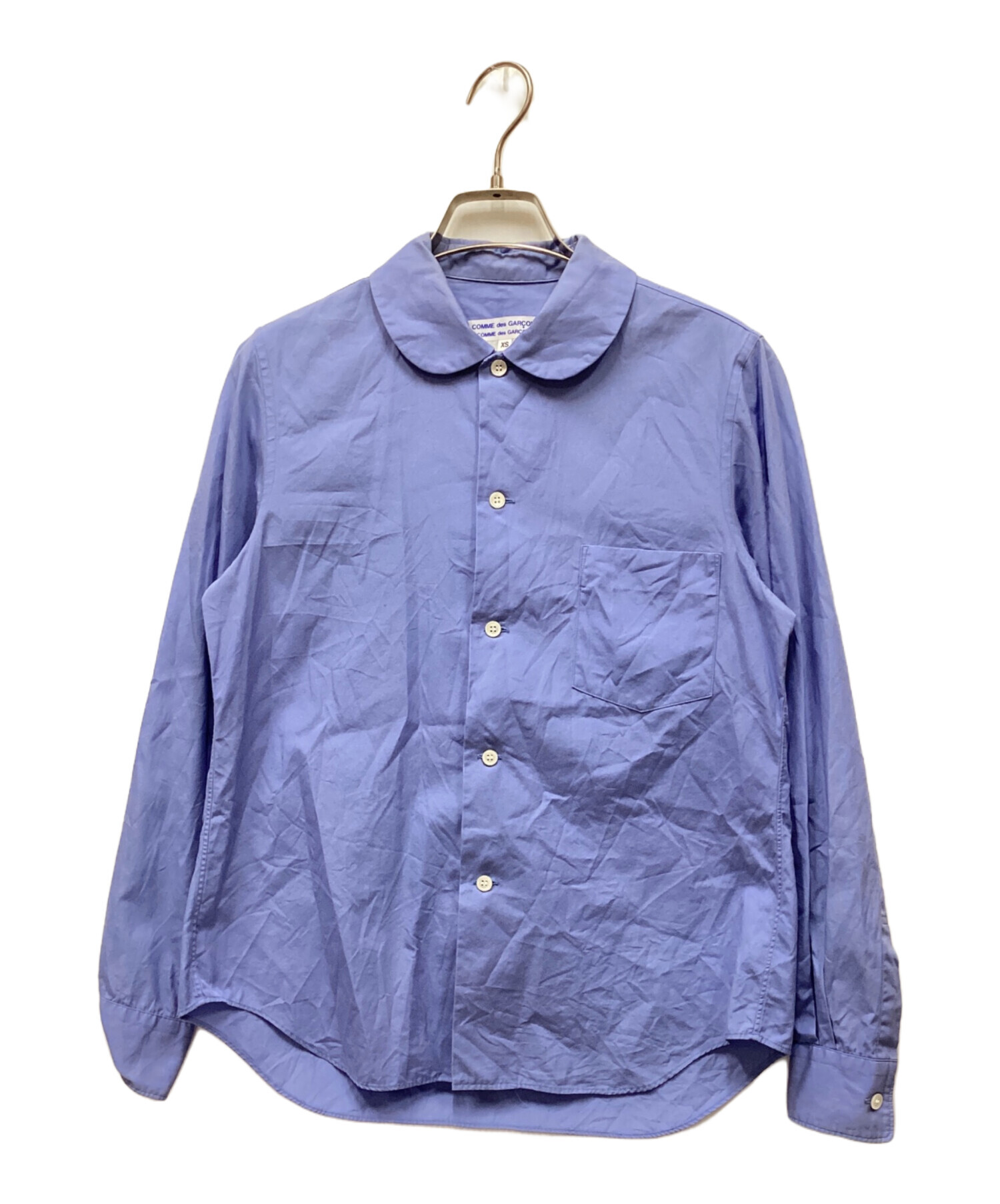 コムデギャルソンコムデギャルソン　丸襟シャツXSサイズ 中古・古着通販】COMME des GARCONS COMME des GARCONS