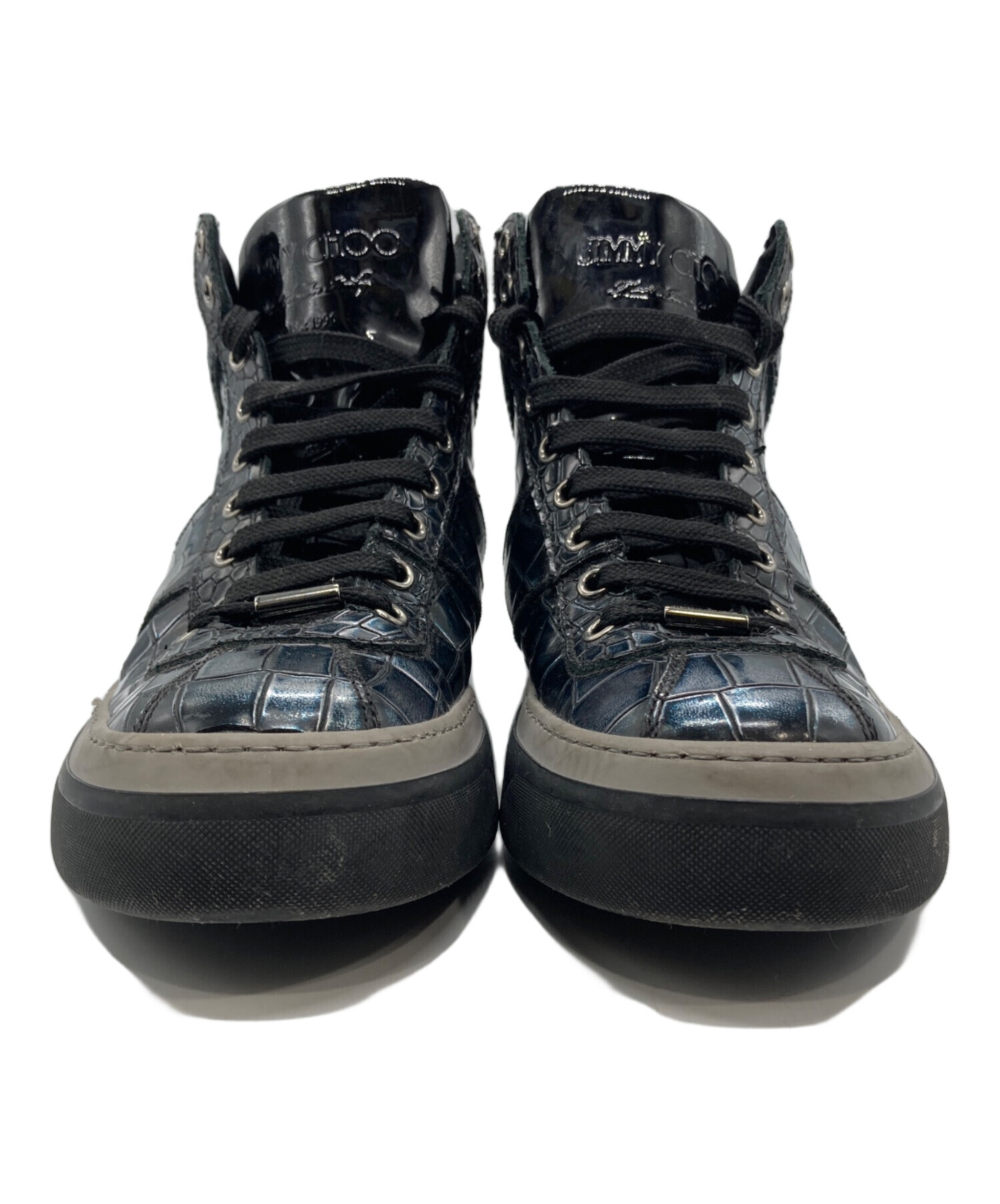 中古・古着通販】JIMMY CHOO (ジミーチュウ) クロコ型押しメタリック 