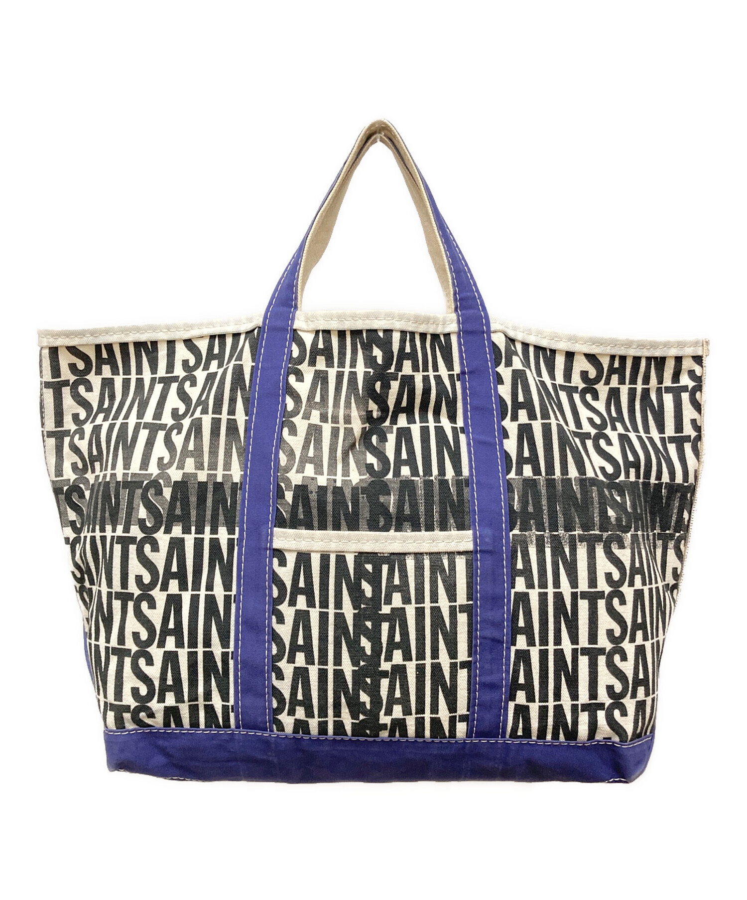 新品 24aw SAINT MICHAEL セントマイケル トートバッグ 中古・古着通販】SAINT MICHAEL (セントマイケル) TOTE L SAINT NAVY