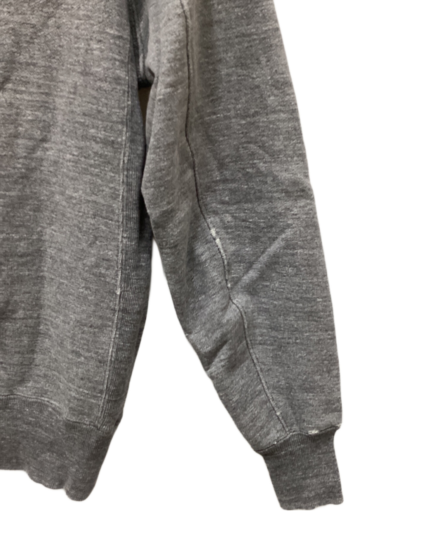 未使用に近い REMI RELIEF ダメージ加工 スウェットパーカー グレー 未使用に近い REMI RELIEF ダメージ加工 スウェットパーカー