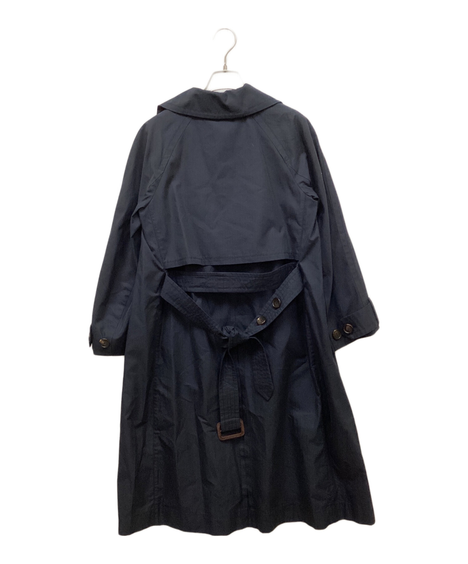 マックスマーラ　高級ライン　ベルト　トレンチコート　ネイビー カナスタ] リバーシブル トレンチ コート, navy | Max Mara