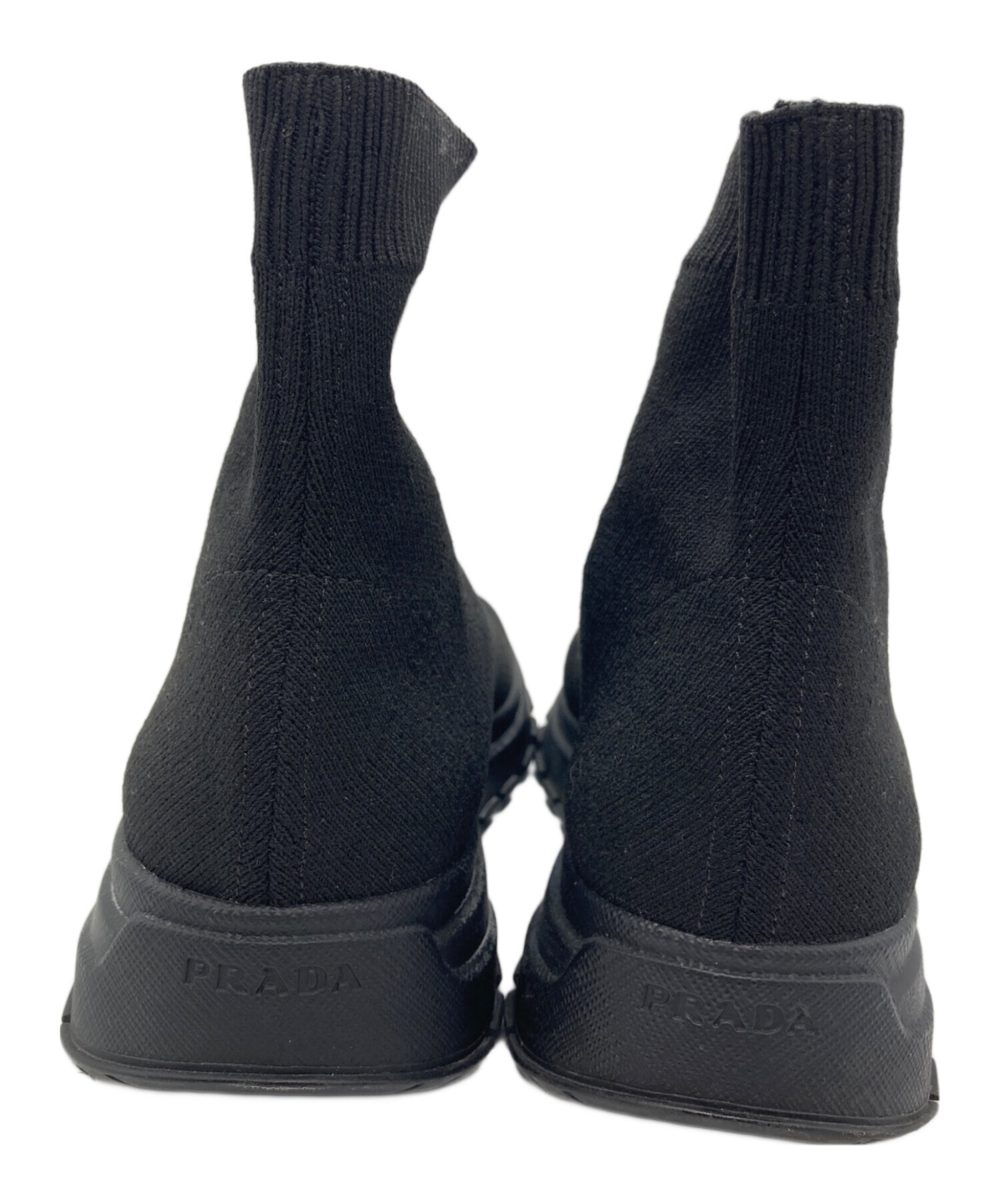 中古・古着通販】PRADA (プラダ) ラバーロゴソックススニーカー
