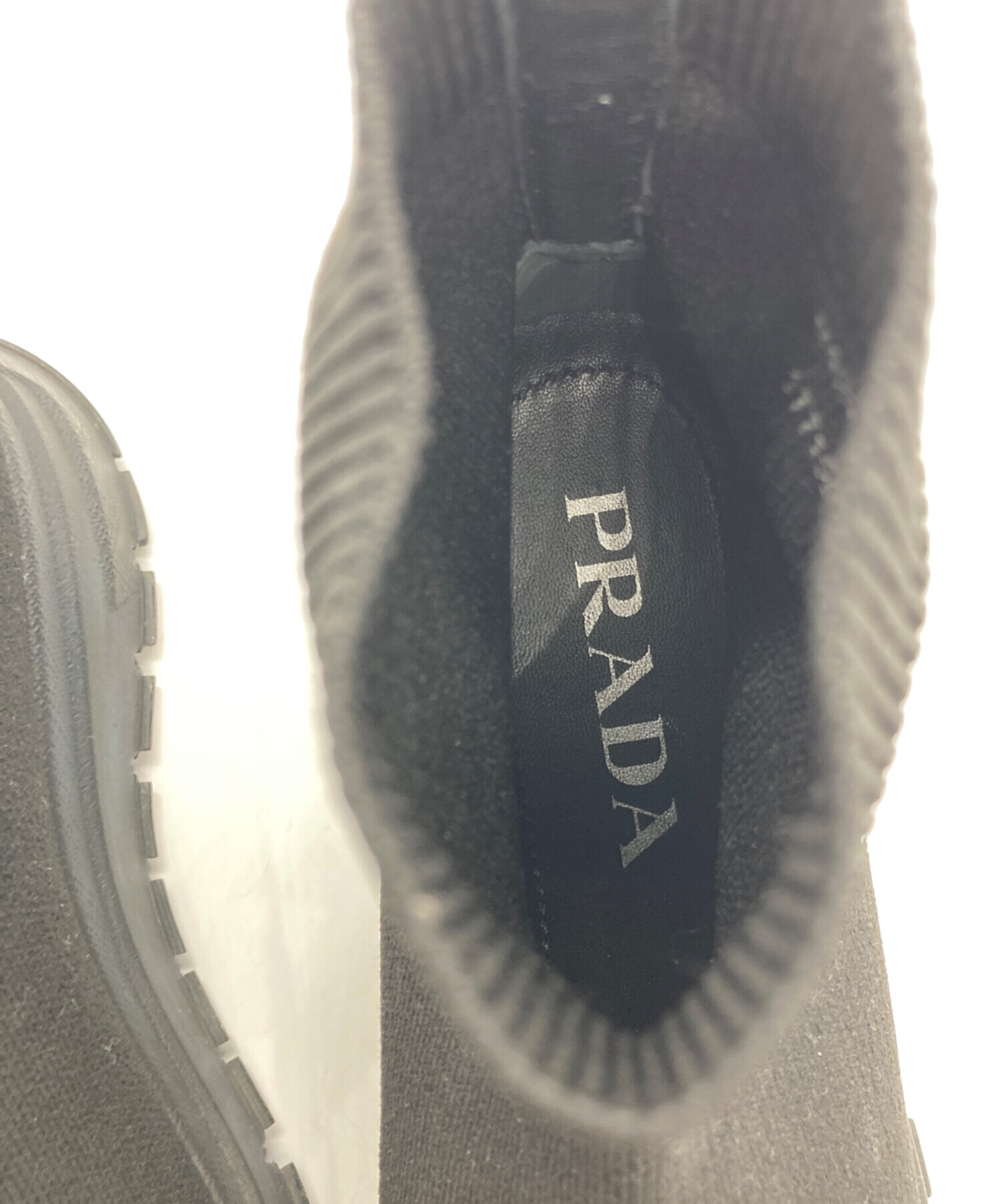 お値下げPRADA ブラック ニットブーツサイズ36.5 お値下げPRADA ブラック ニットブーツサイズ36.5 お値下げPRADA