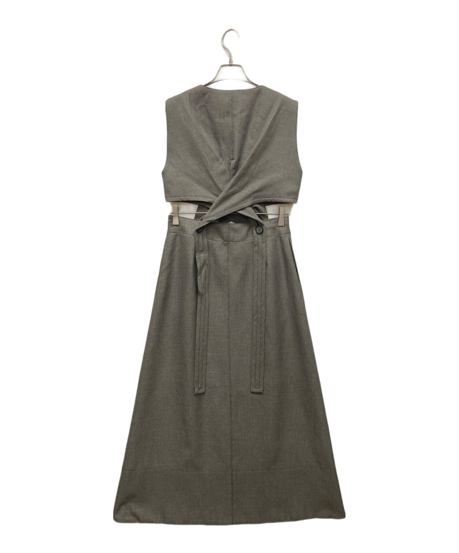 中古・古着通販】STUDIOUS (ステュディオス) Cross Wrapped Dress 