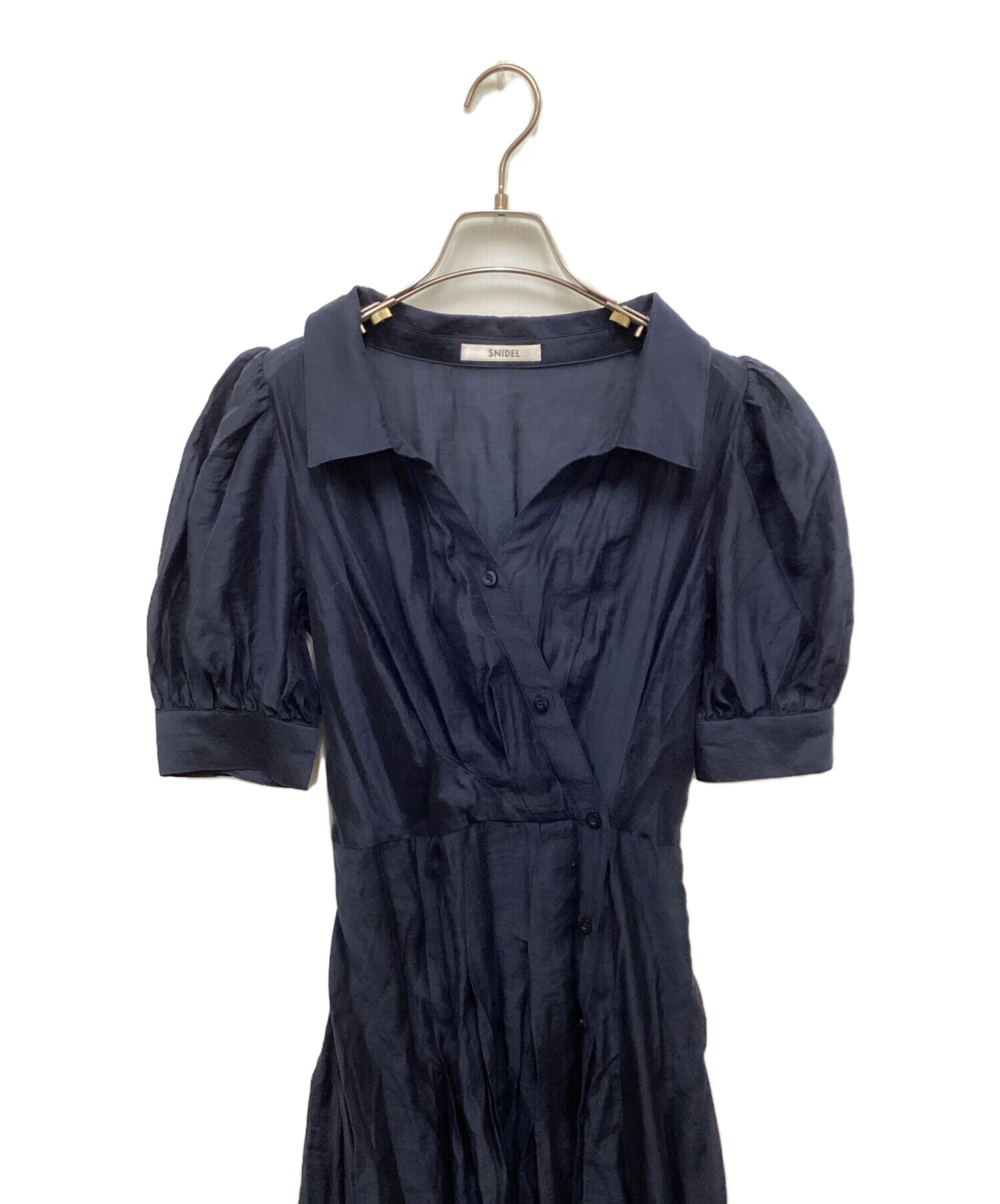 新品タグ付き カシュクールシャツワンピース サイズ1 前開き スナイデル SNIDEL（スナイデル）の「【00サイズ/WEB限定カラーあり