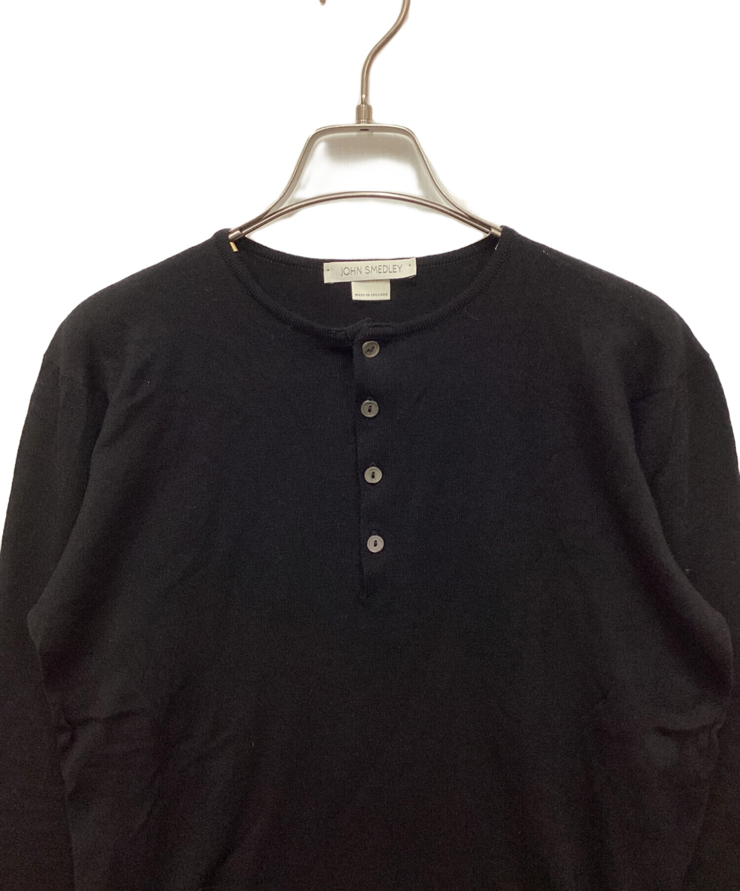 K*a様 JOHN SMEDLEY ヘンリーネック ニット Mサイズ 中古・古着通販】JOHN SMEDLEY (ジョンスメドレー) ヘンリーネック