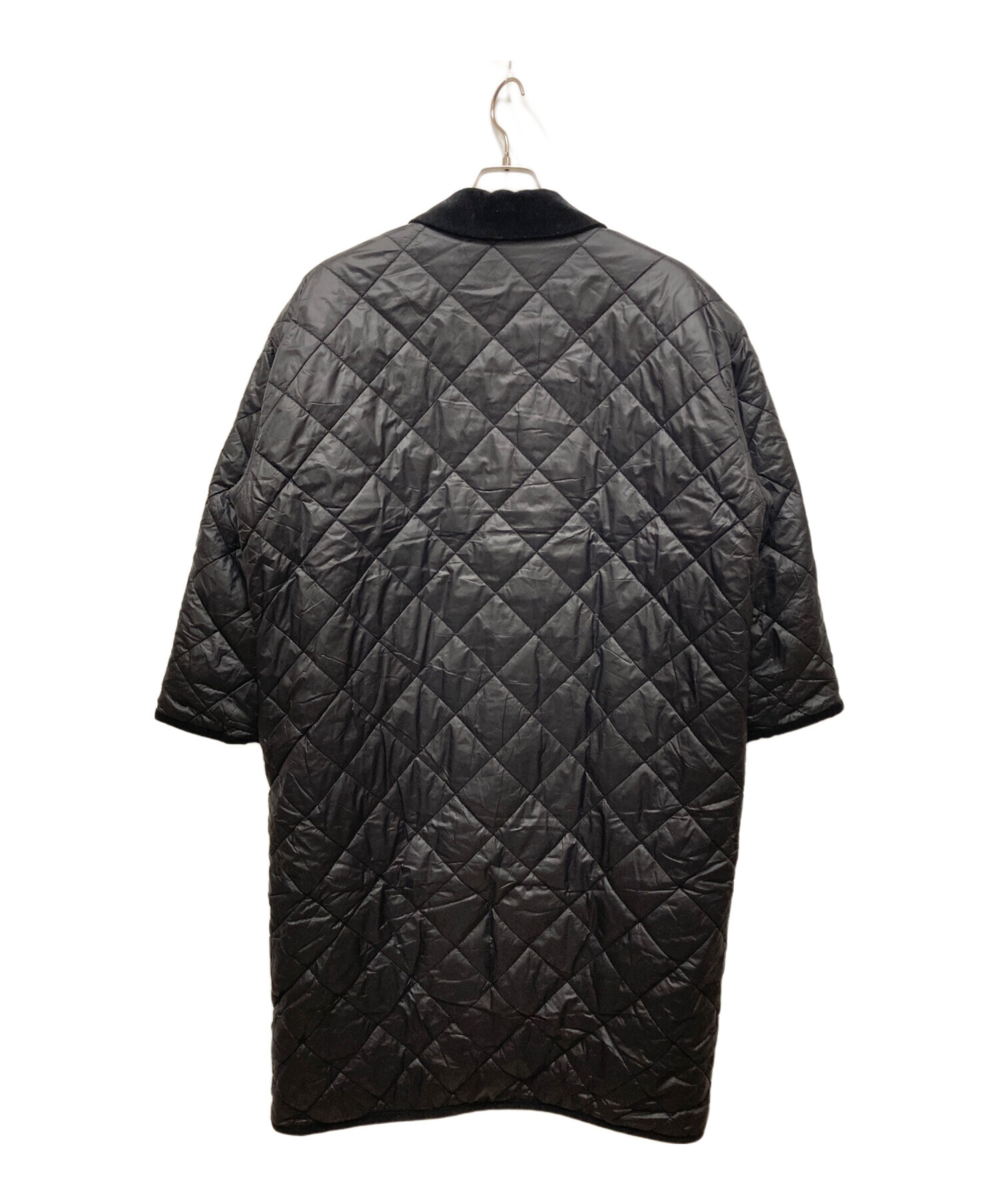 mizuiroind ミズイロインド キルティング裏ボアコート　黒　ブラック 中古・古着通販】mizuiro-ind (ミズイロインド) 内ボアキルティング