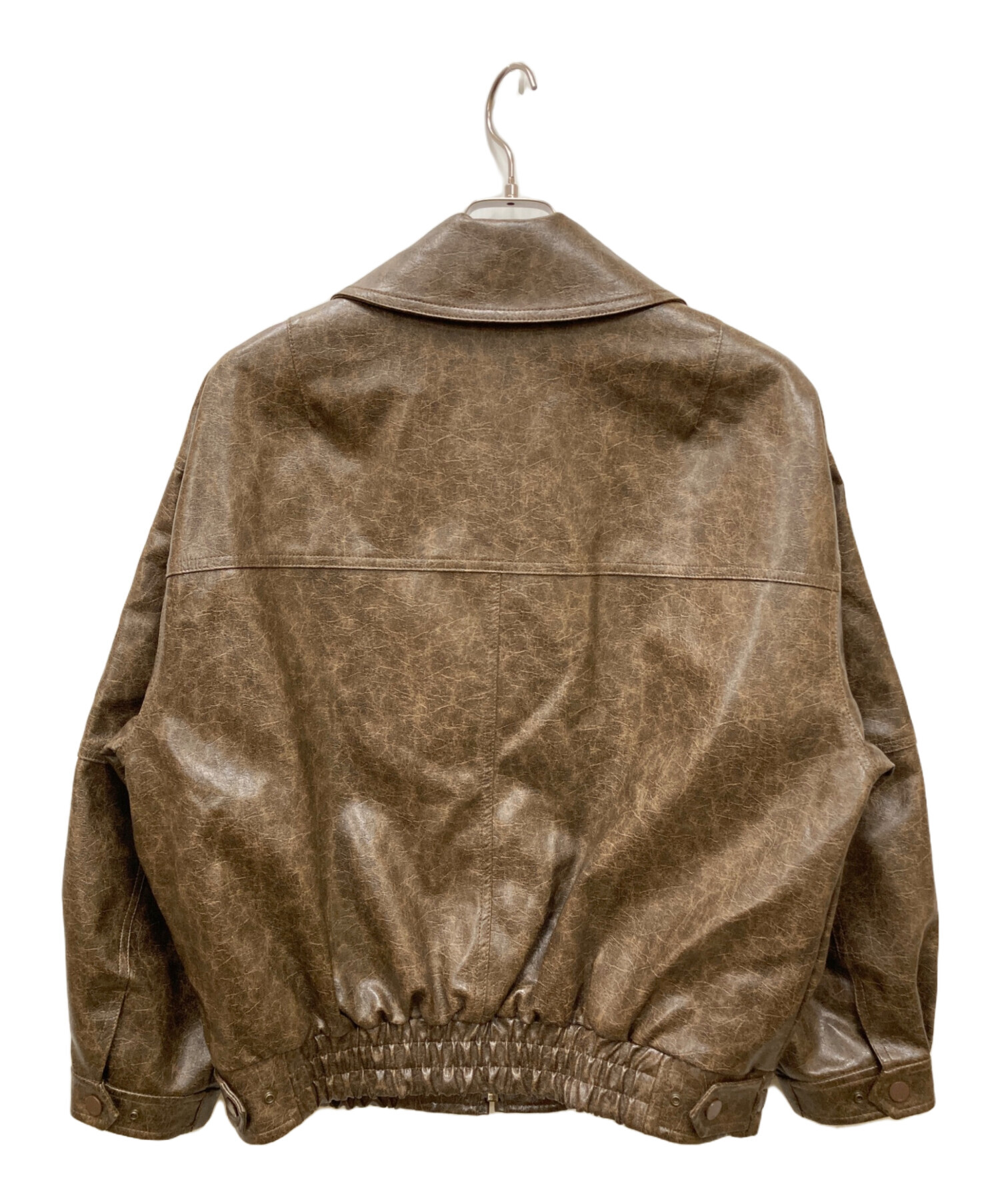 中古・古着通販】SLY (スライ) FAUX LEATHER ZIP UP ブルゾン/フォー