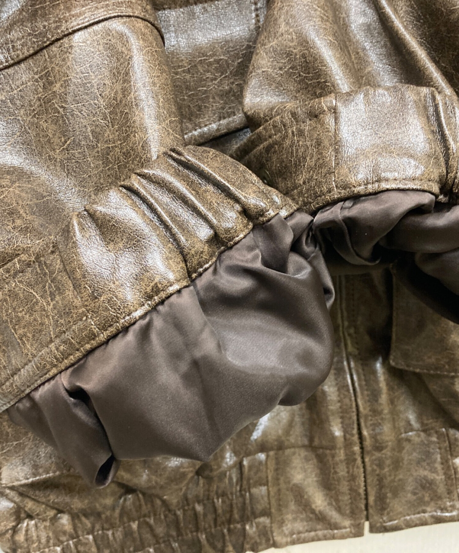 中古・古着通販】SLY (スライ) FAUX LEATHER ZIP UP ブルゾン/フォー