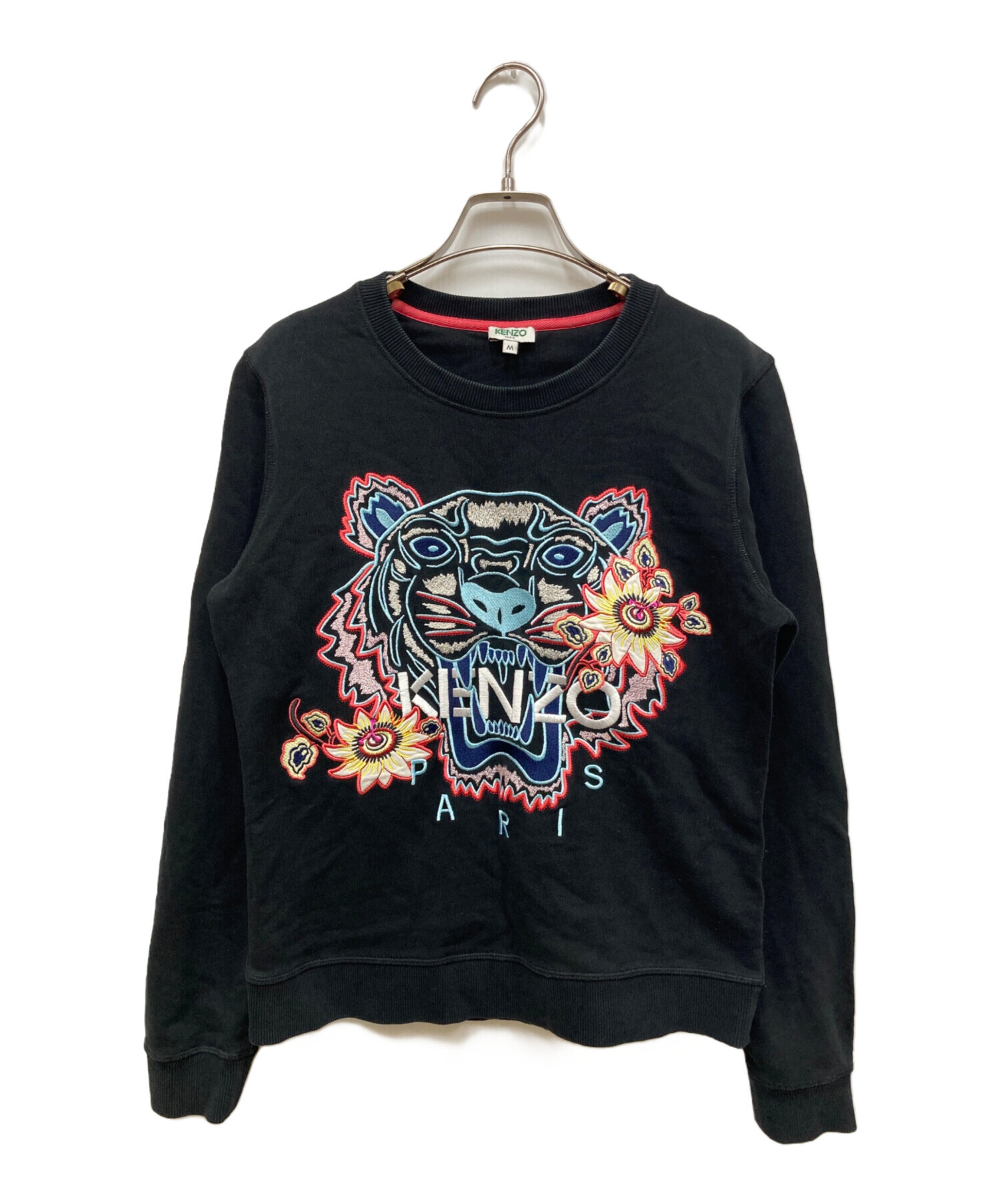KENZO 虎刺繍 スウェット Sサイズ 黒 KENZO パーカー トラ刺繍 Sサイズ