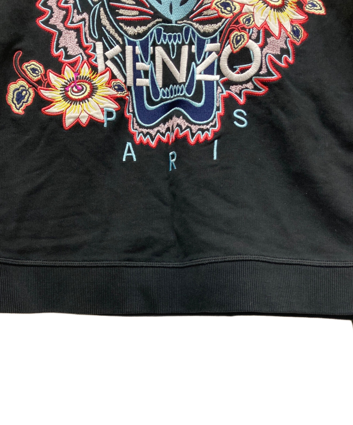 中古・古着通販】KENZO (ケンゾー) タイガー刺繍スウェット ブラック