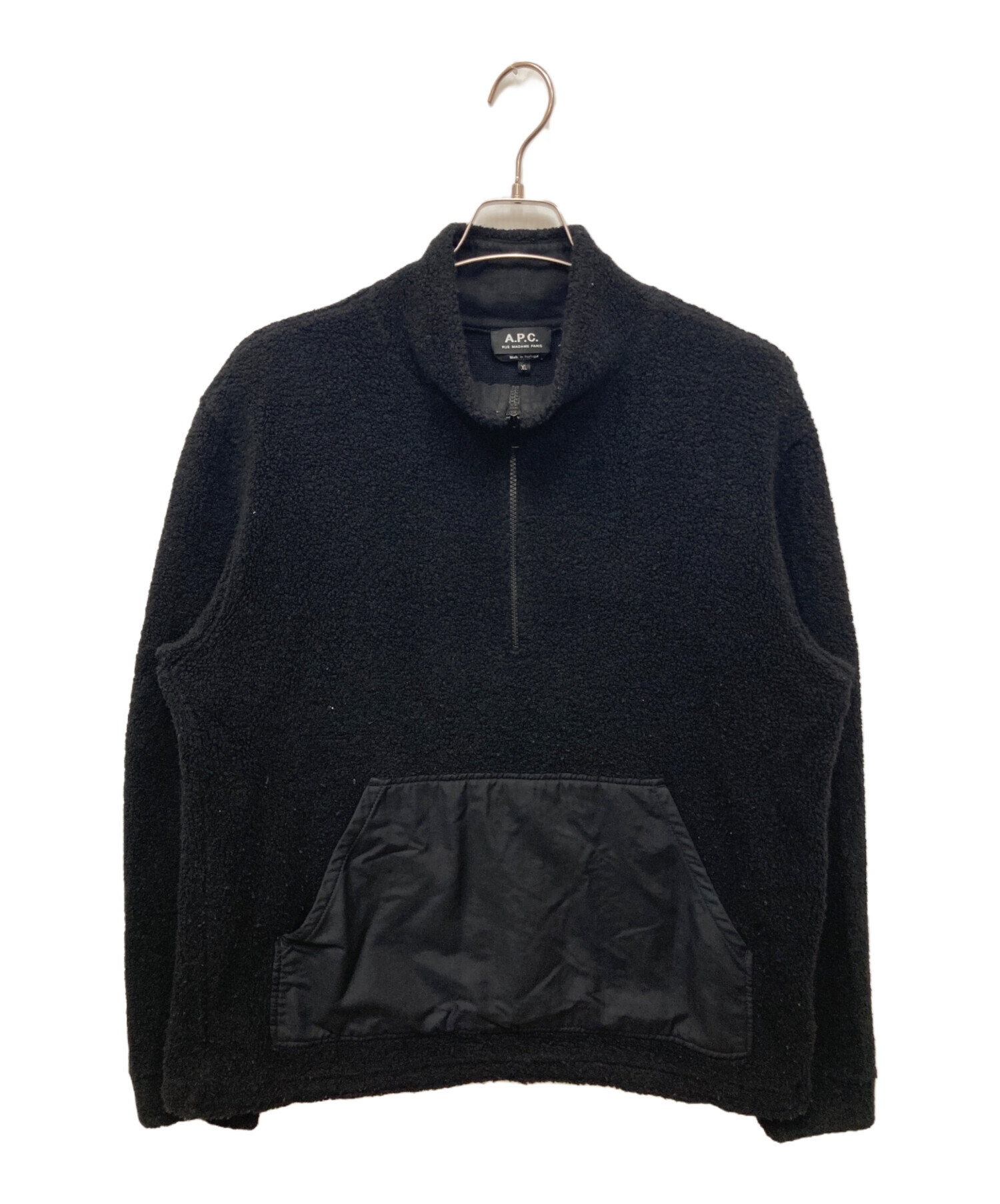 中古・古着通販】A.P.C. (アーペーセー) ウールパイルハーフジップ