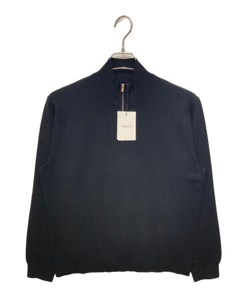 中古・古着通販】theory (セオリー) ハーフジップニット ブラック