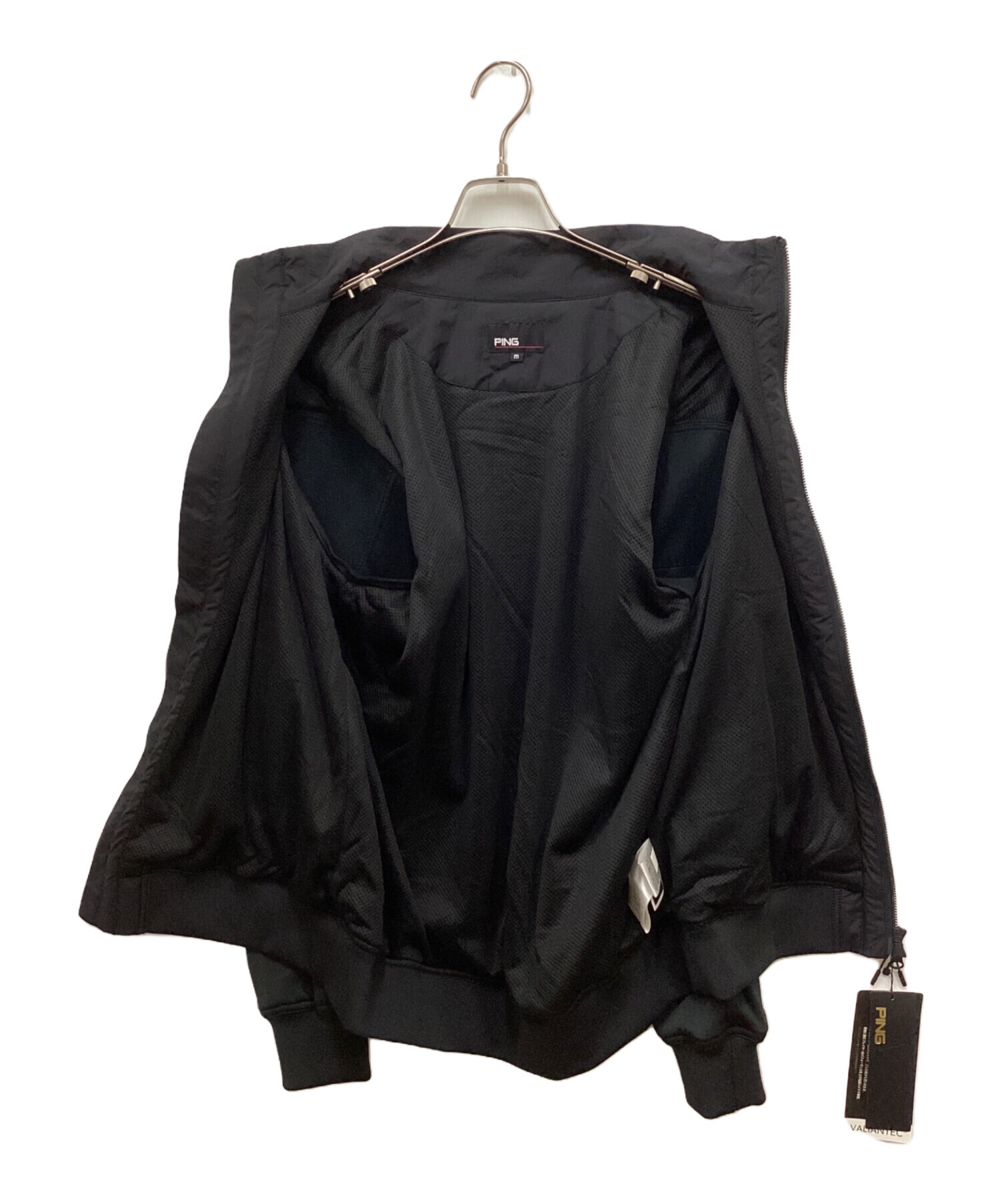 中古・古着通販】PING (ピン) ストレッチ切替ブルゾン ブラック サイズ